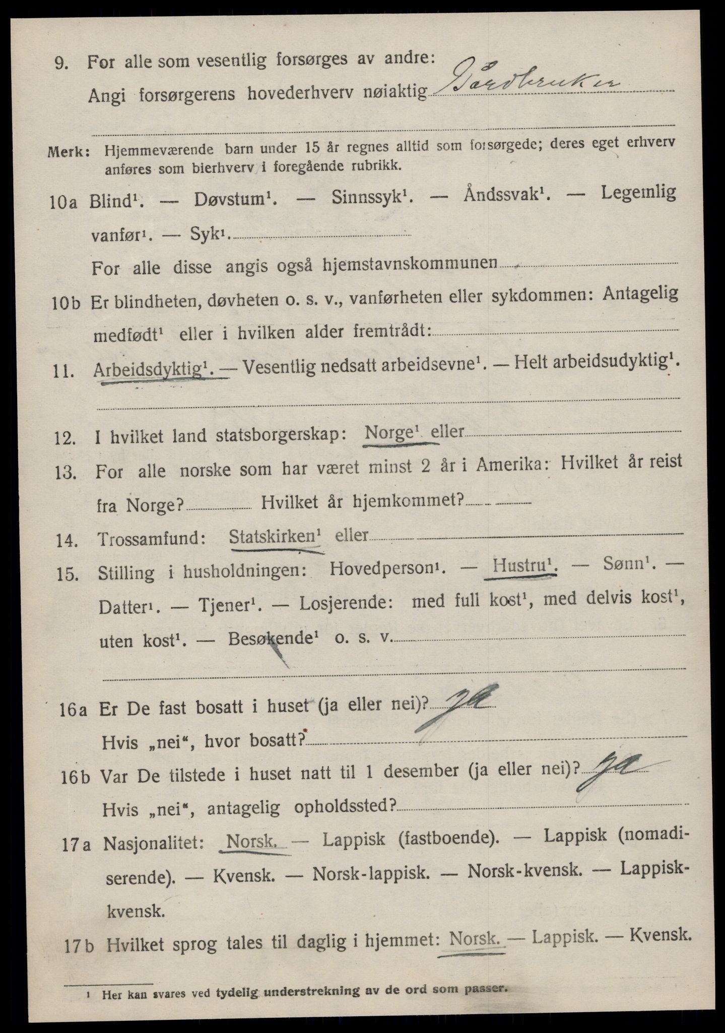 SAT, 1920 census for Rissa, 1920, p. 4810