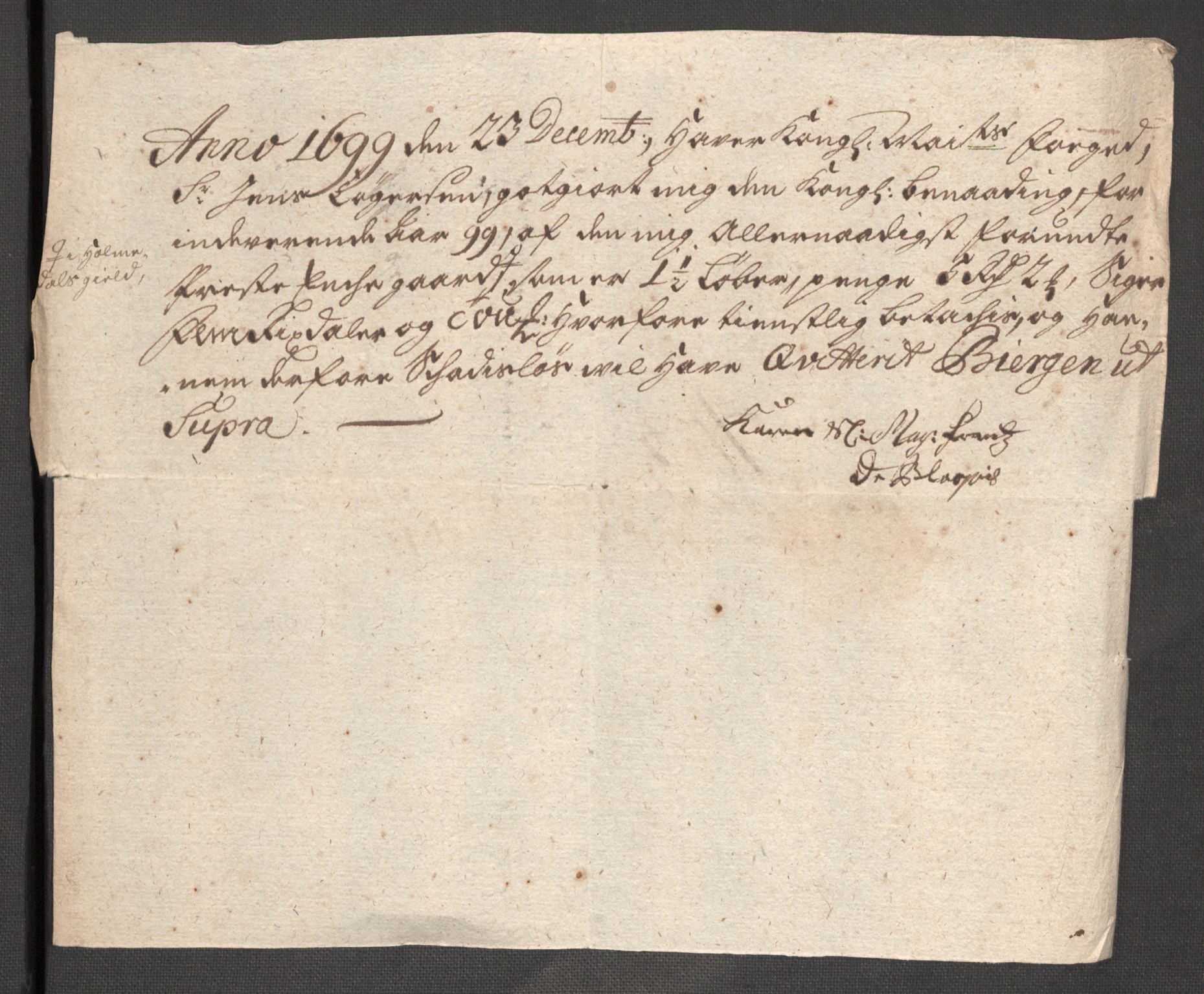 Rentekammeret inntil 1814, Reviderte regnskaper, Fogderegnskap, RA/EA-4092/R53/L3424: Fogderegnskap Sunn- og Nordfjord, 1699, p. 336