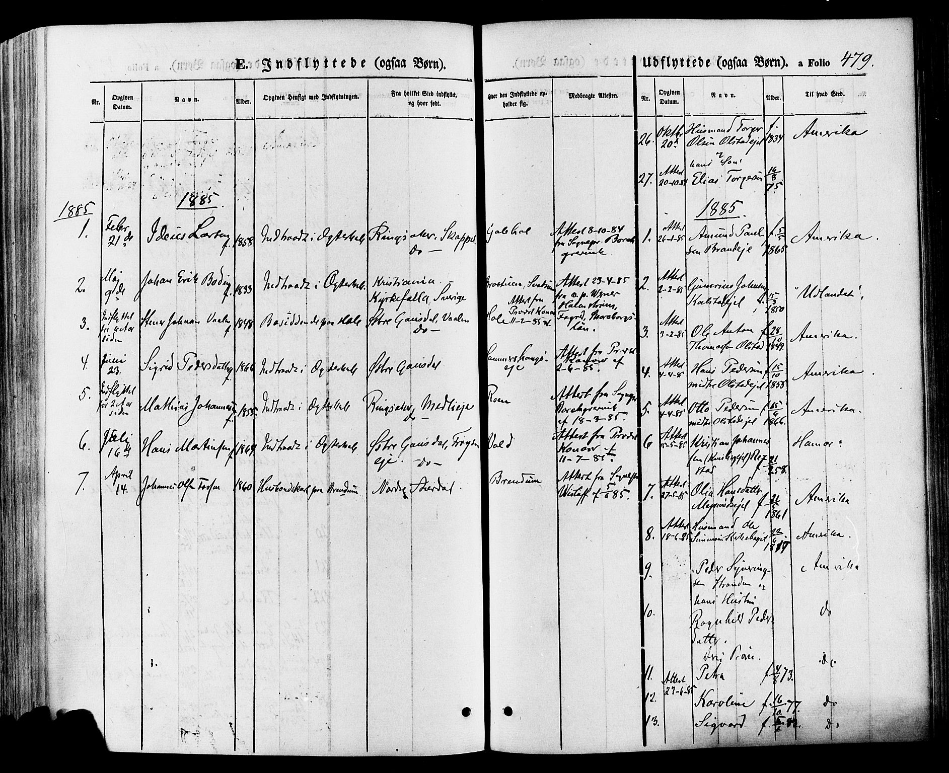 Gausdal prestekontor, AV/SAH-PREST-090/H/Ha/Haa/L0010: Parish register (official) no. 10, 1867-1886, p. 479