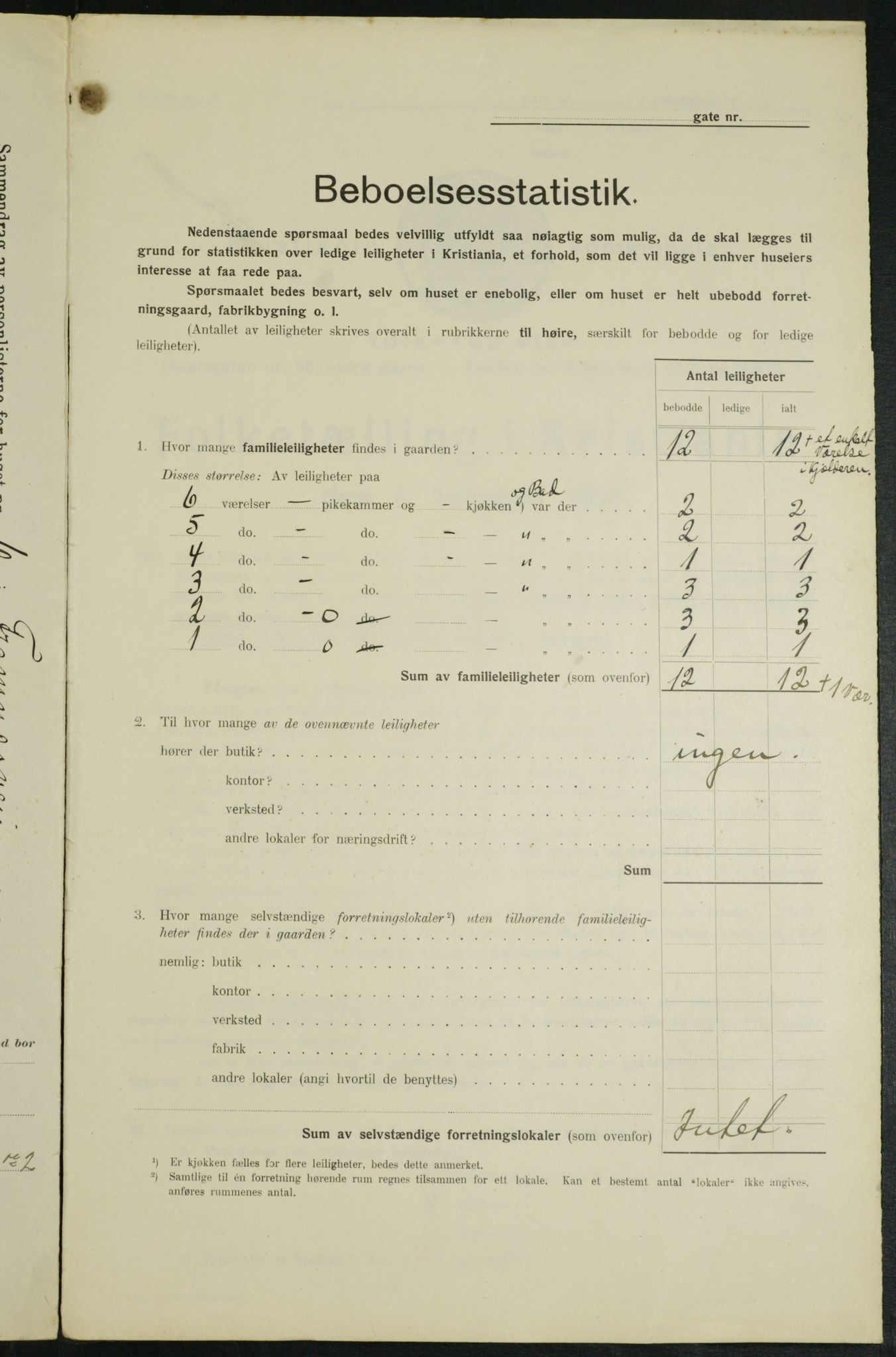 OBA, Municipal Census 1914 for Kristiania, 1914, p. 25550