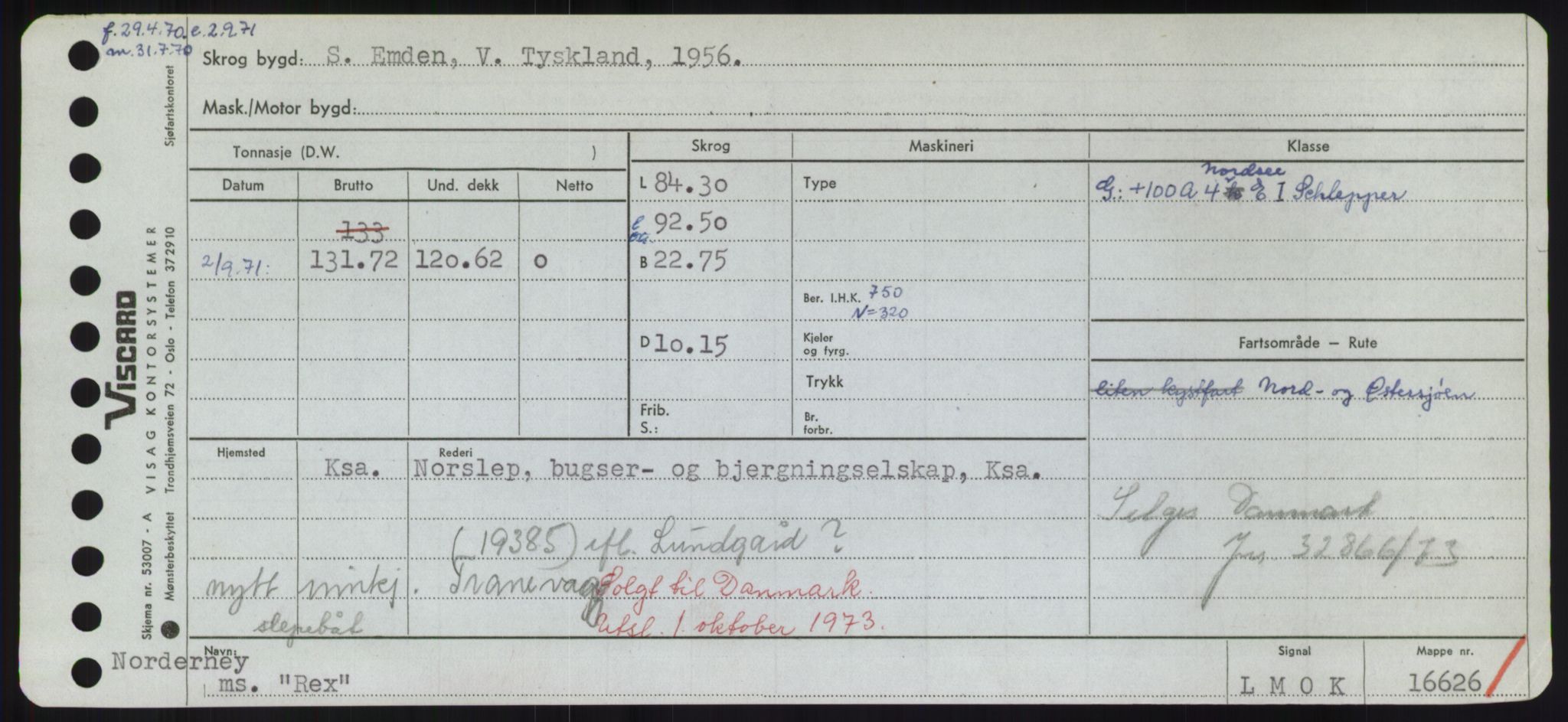 Sjøfartsdirektoratet med forløpere, Skipsmålingen, RA/S-1627/H/Hd/L0030: Fartøy, Q-Riv, p. 467