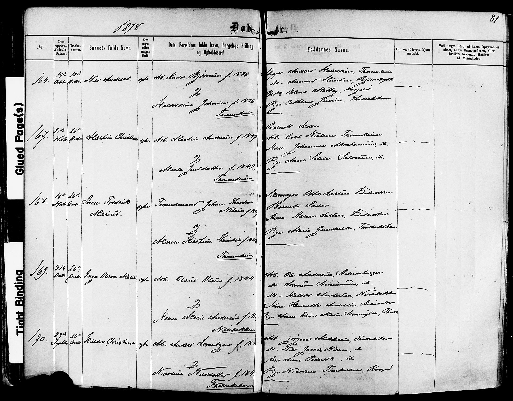 Kragerø kirkebøker, SAKO/A-278/F/Fa/L0011: Parish register (official) no. 11, 1875-1886, p. 81