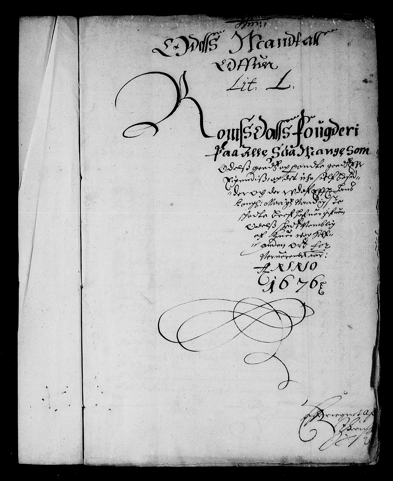 Rentekammeret inntil 1814, Reviderte regnskaper, Stiftamtstueregnskaper, Trondheim stiftamt og Nordland amt, RA/EA-6044/R/Rd/L0043: Trondheim stiftamt, 1676