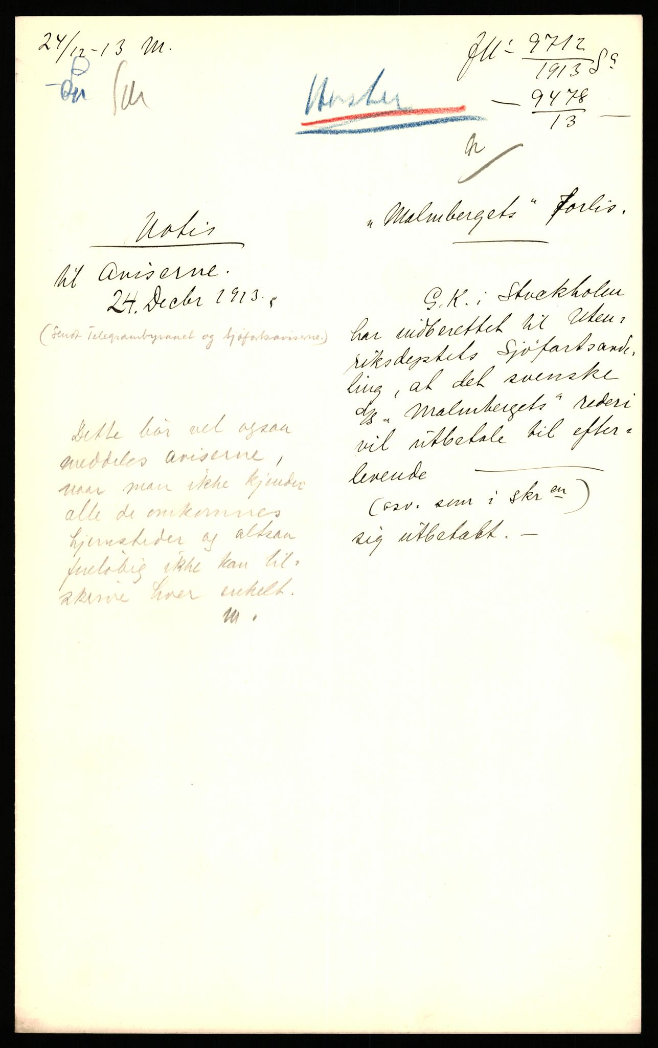 Handelsdepartementet, Sjøfartsavdelingen, 1. sjømannskontor, AV/RA-S-1405/D/Dm/L0010: Forliste skip Lar - Min, 1906-1920, p. 643