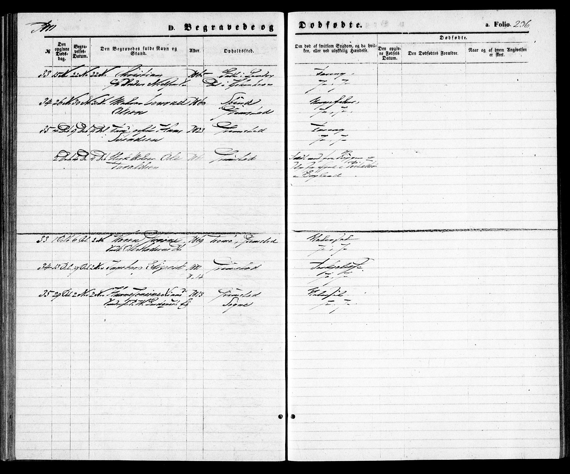 Grimstad sokneprestkontor, AV/SAK-1111-0017/F/Fa/L0002: Parish register (official) no. A 1, 1869-1881, p. 236