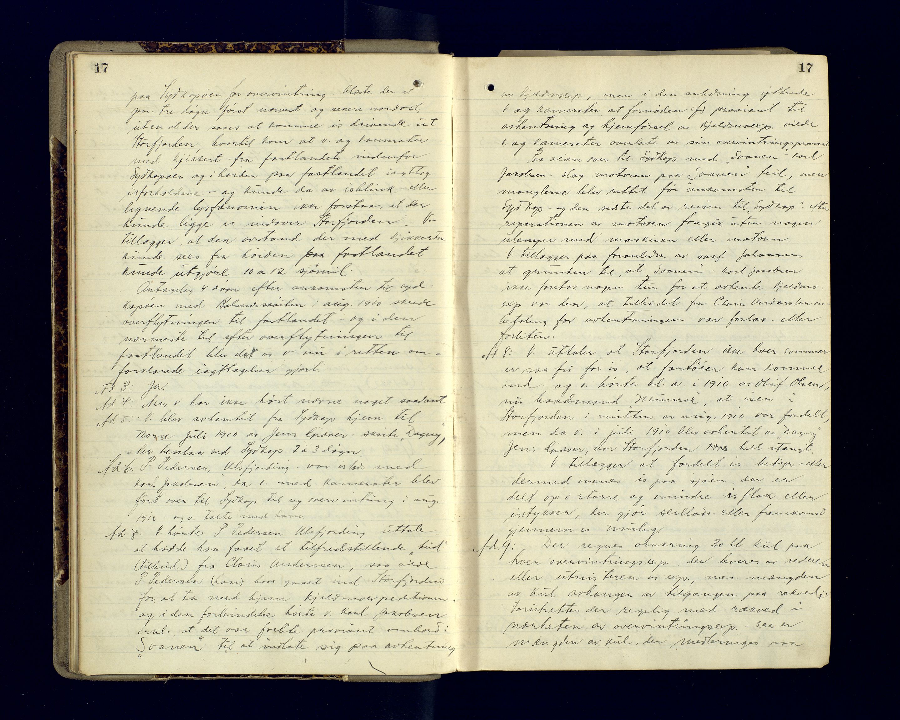 Malangen sorenskriveri, AV/SATØ-SATØ-0051/1/F/Fa/L0034: Ekstraretts- og sjørettsprotokoller. Med noen vigsler (f.eks. side 229), 1913-1924, p. 17