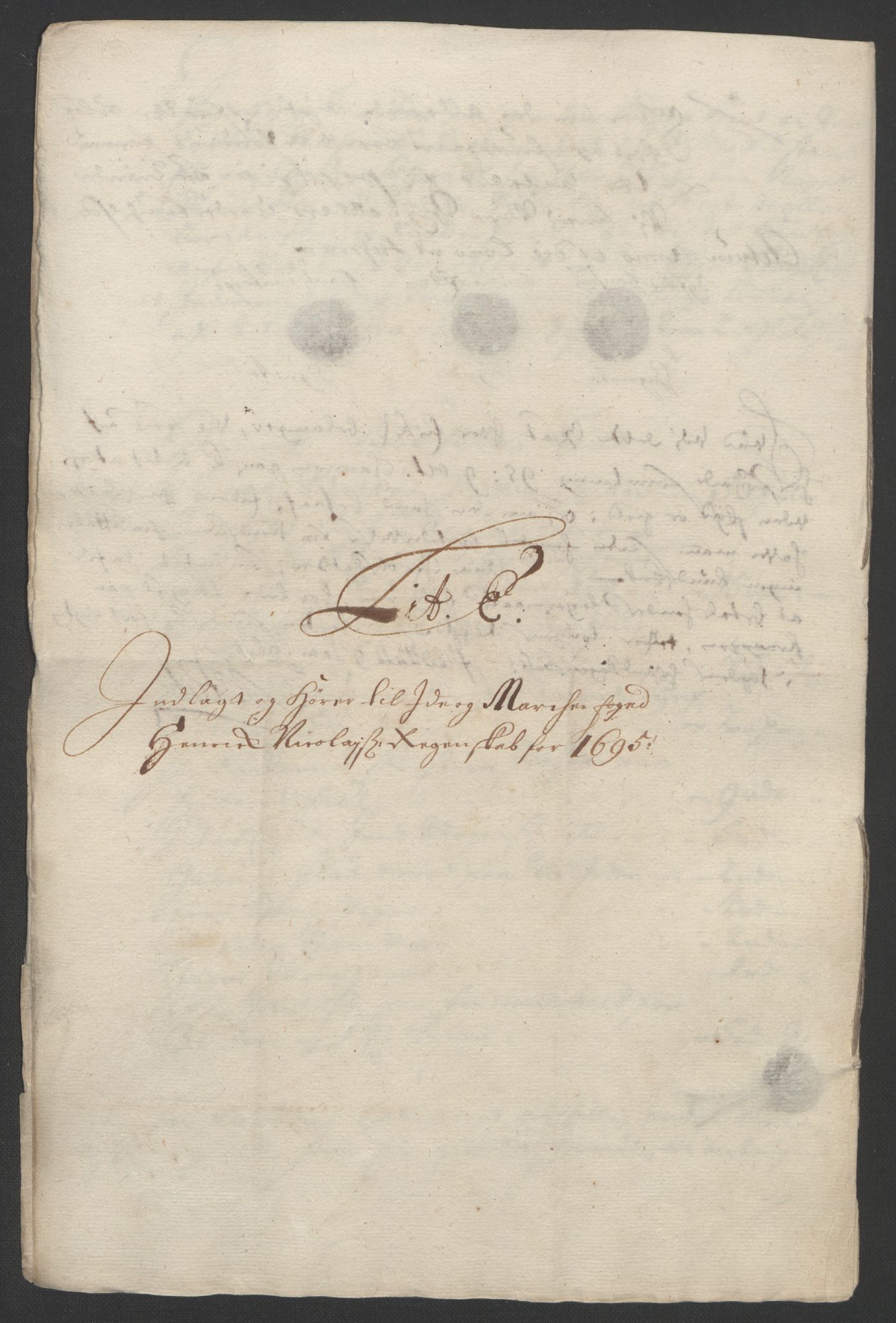 Rentekammeret inntil 1814, Reviderte regnskaper, Fogderegnskap, RA/EA-4092/R01/L0012: Fogderegnskap Idd og Marker, 1694-1695, p. 228