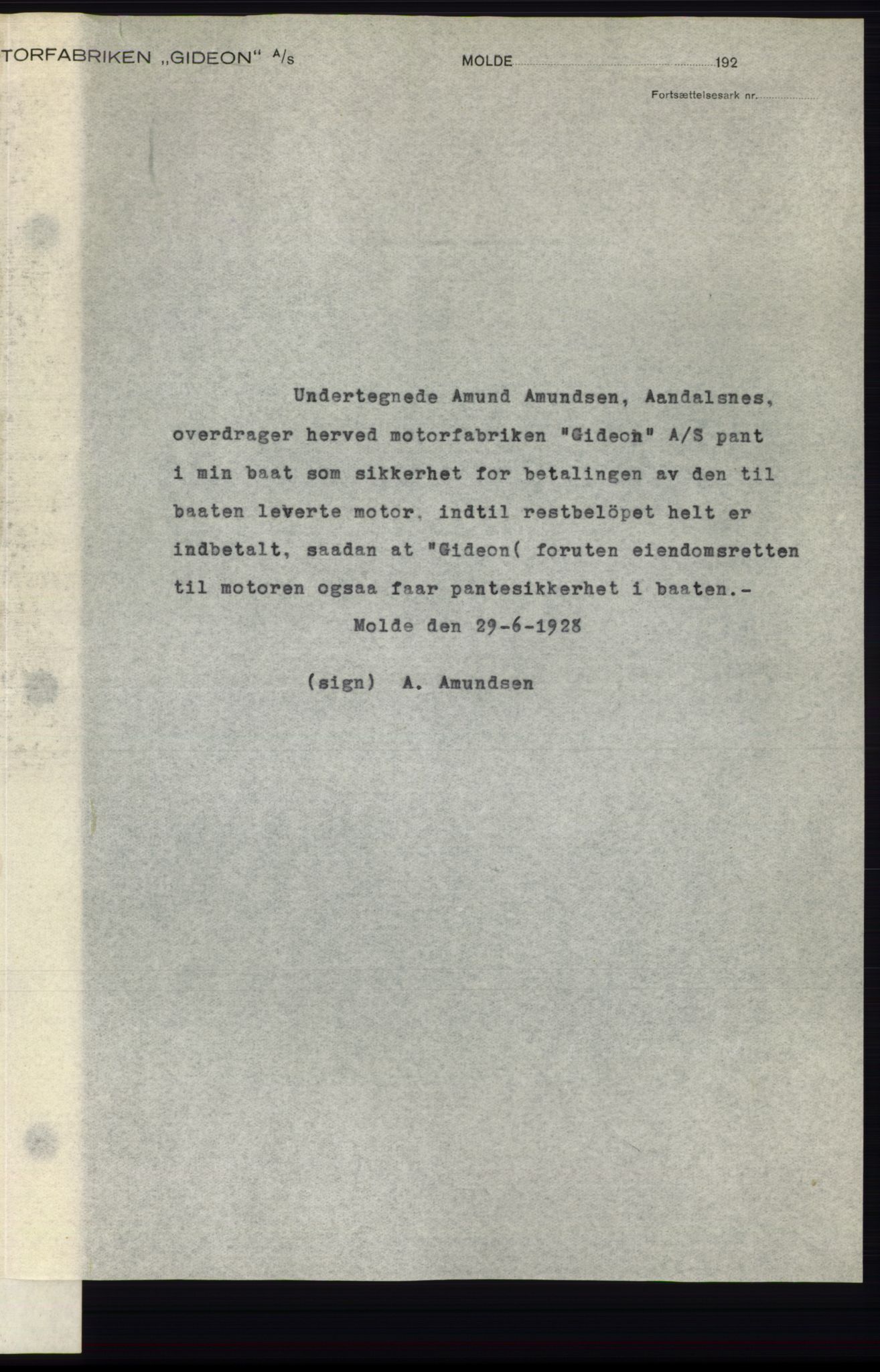 Romsdal sorenskriveri, AV/SAT-A-4149/1/2/2C/L0056: Mortgage book no. 50, 1929-1929, Deed date: 15.04.1929