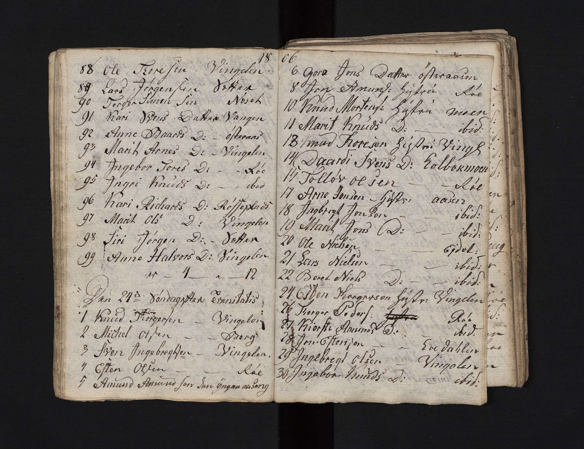 Tolga prestekontor, SAH/PREST-062/L/L0021: Parish register (copy) no. 21, 1804-1823