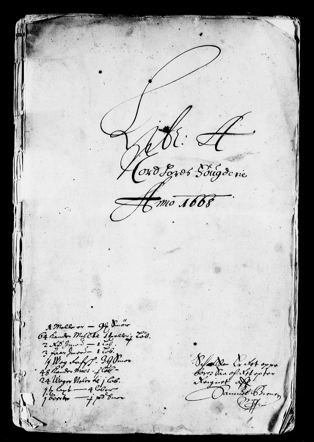 Rentekammeret inntil 1814, Reviderte regnskaper, Stiftamtstueregnskaper, Bergen stiftamt, AV/RA-EA-6043/R/Rc/L0027: Bergen stiftamt, 1668