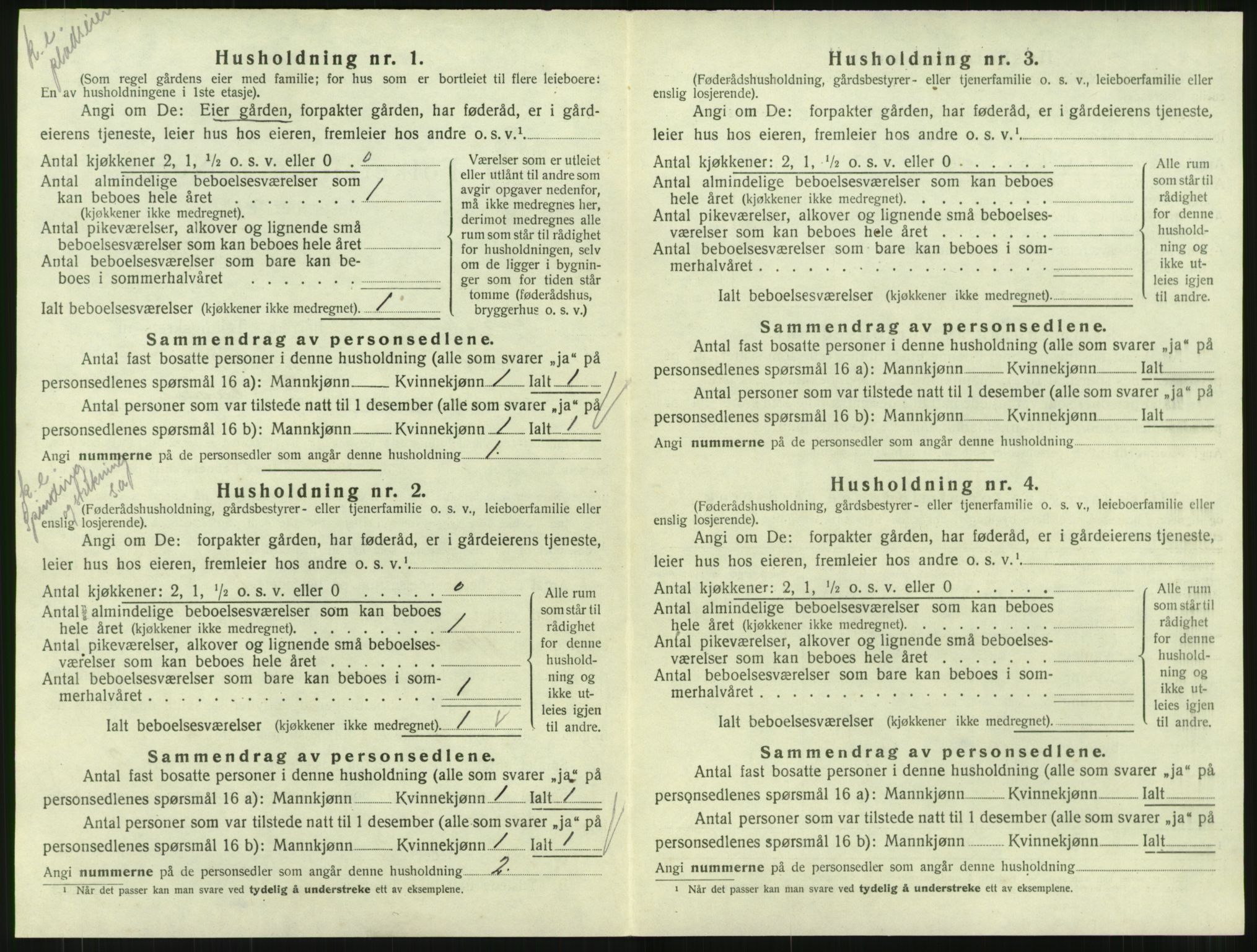 SAT, 1920 census for Åsskard, 1920, p. 306