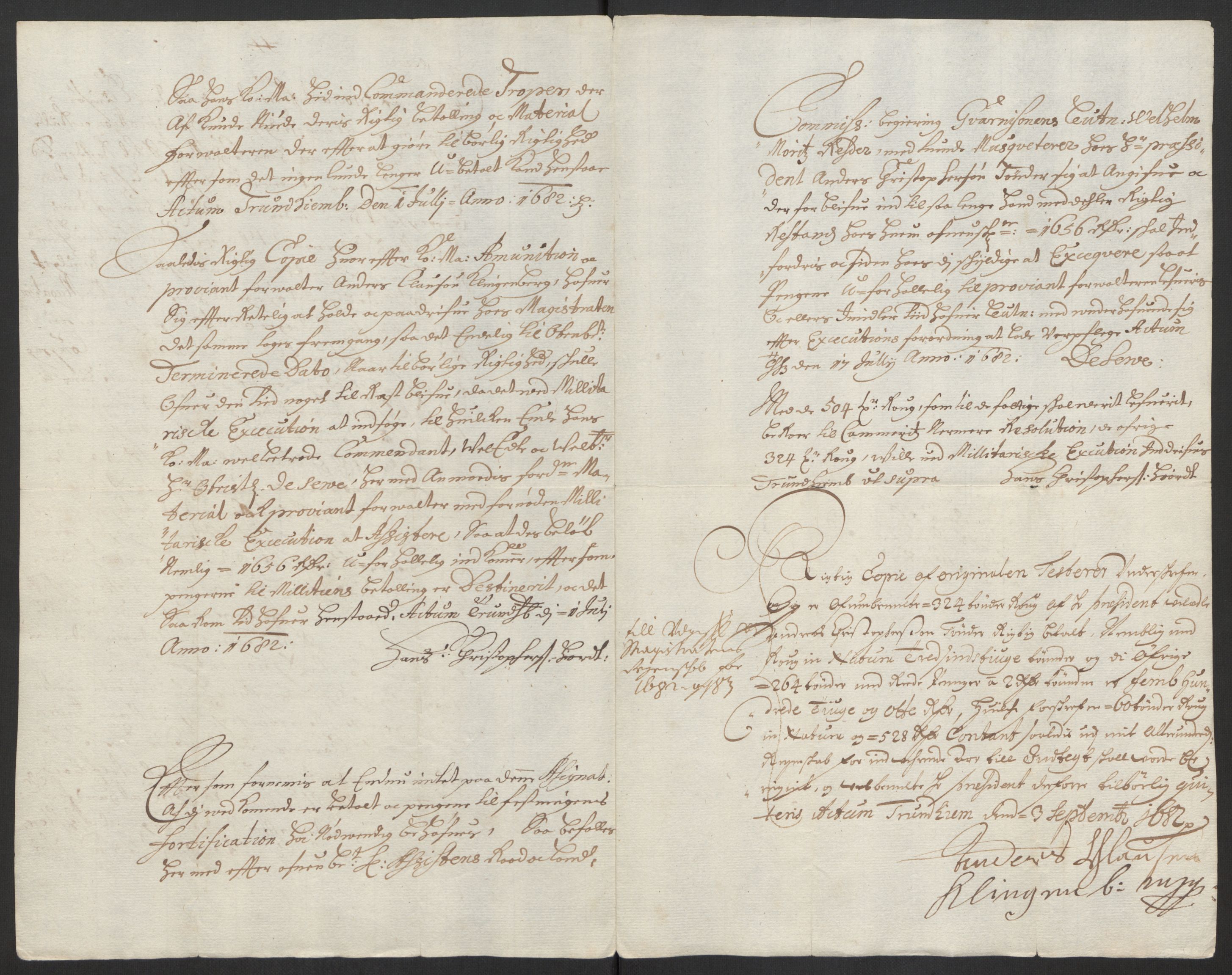 Rentekammeret inntil 1814, Reviderte regnskaper, Byregnskaper, RA/EA-4066/R/Rs/L0504: [S1] Kontribusjonsregnskap, 1631-1684, p. 372