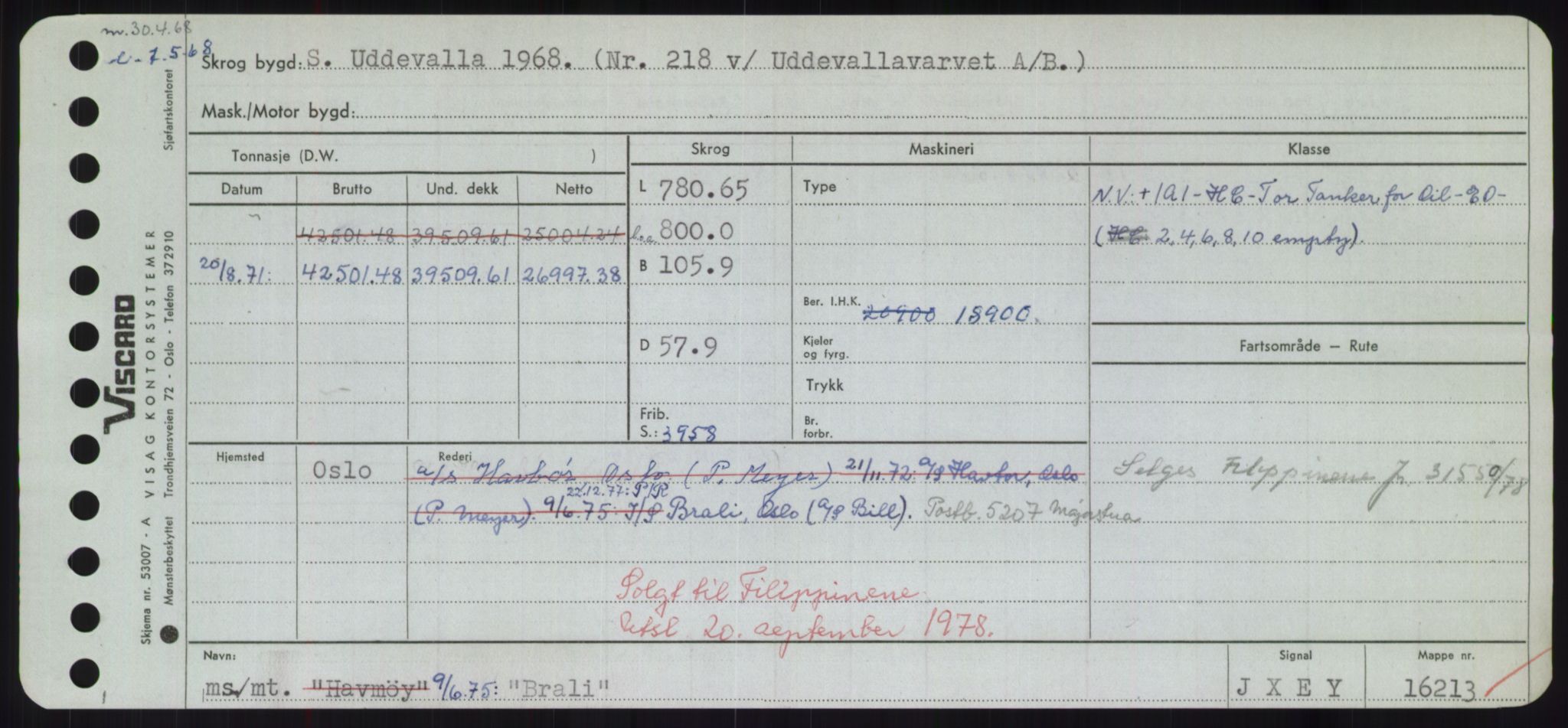 Sjøfartsdirektoratet med forløpere, Skipsmålingen, AV/RA-S-1627/H/Hd/L0005: Fartøy, Br-Byg, p. 63