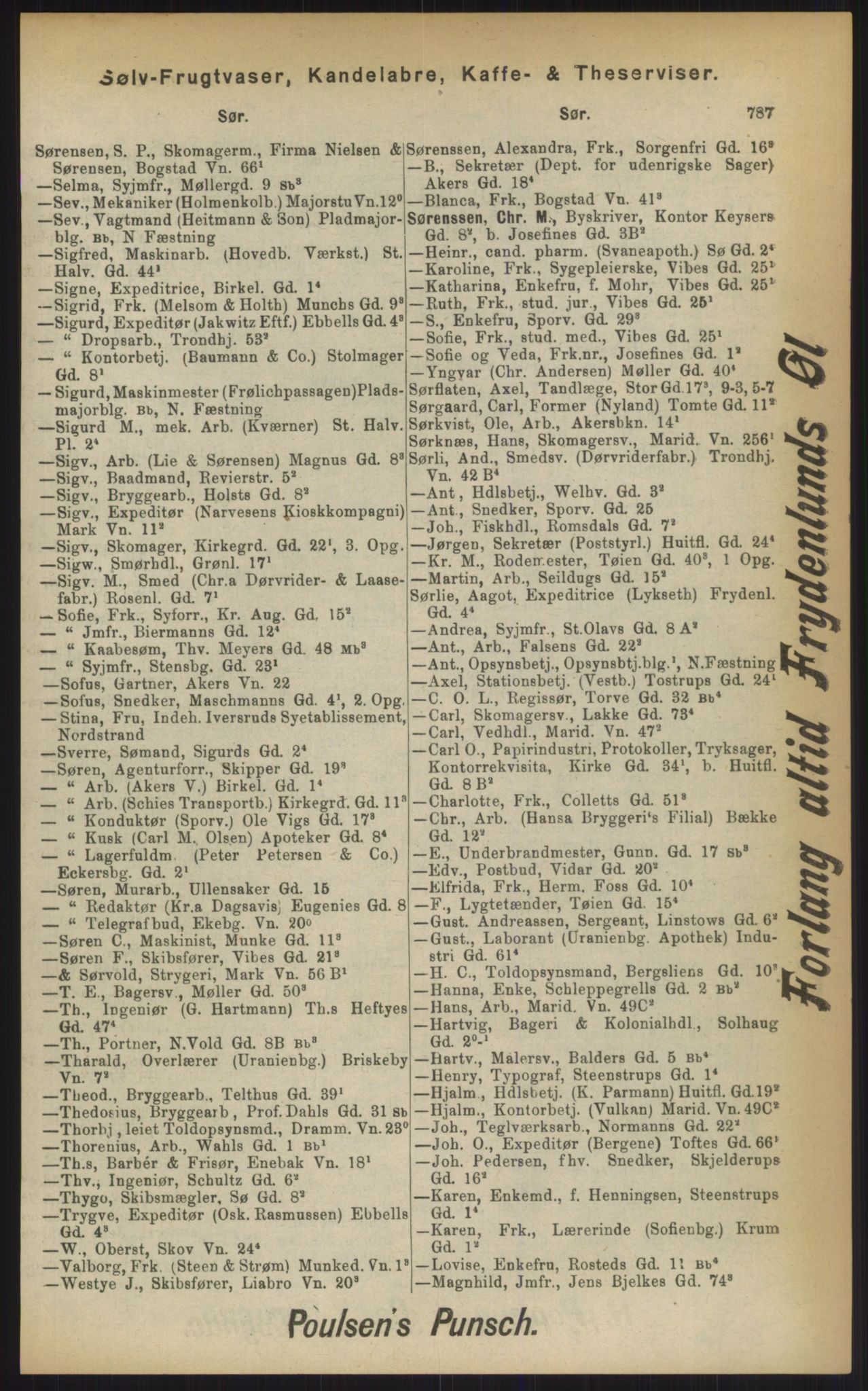 Kristiania/Oslo adressebok, PUBL/-, 1903, p. 787