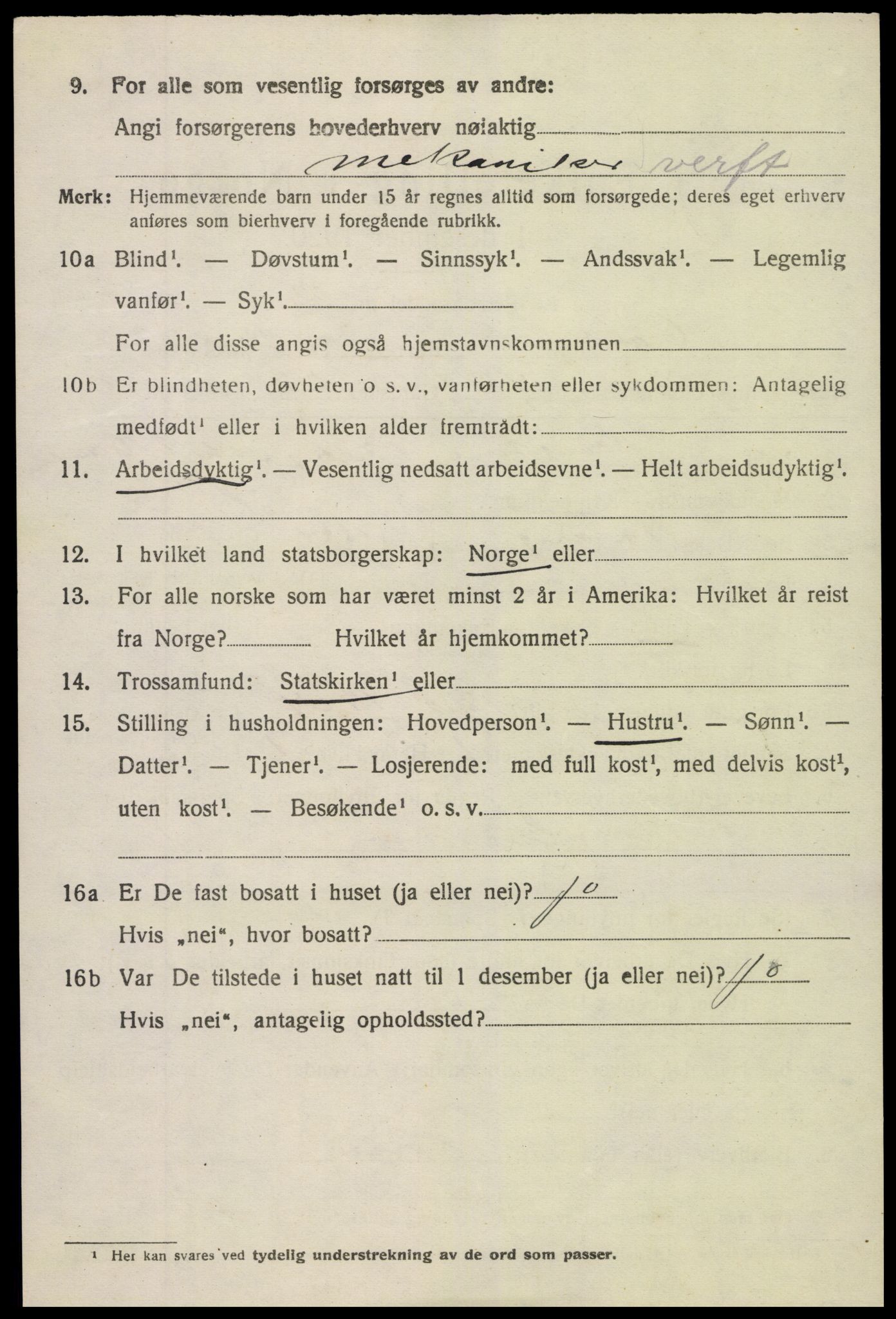 SAK, 1920 census for Holt, 1920, p. 6605