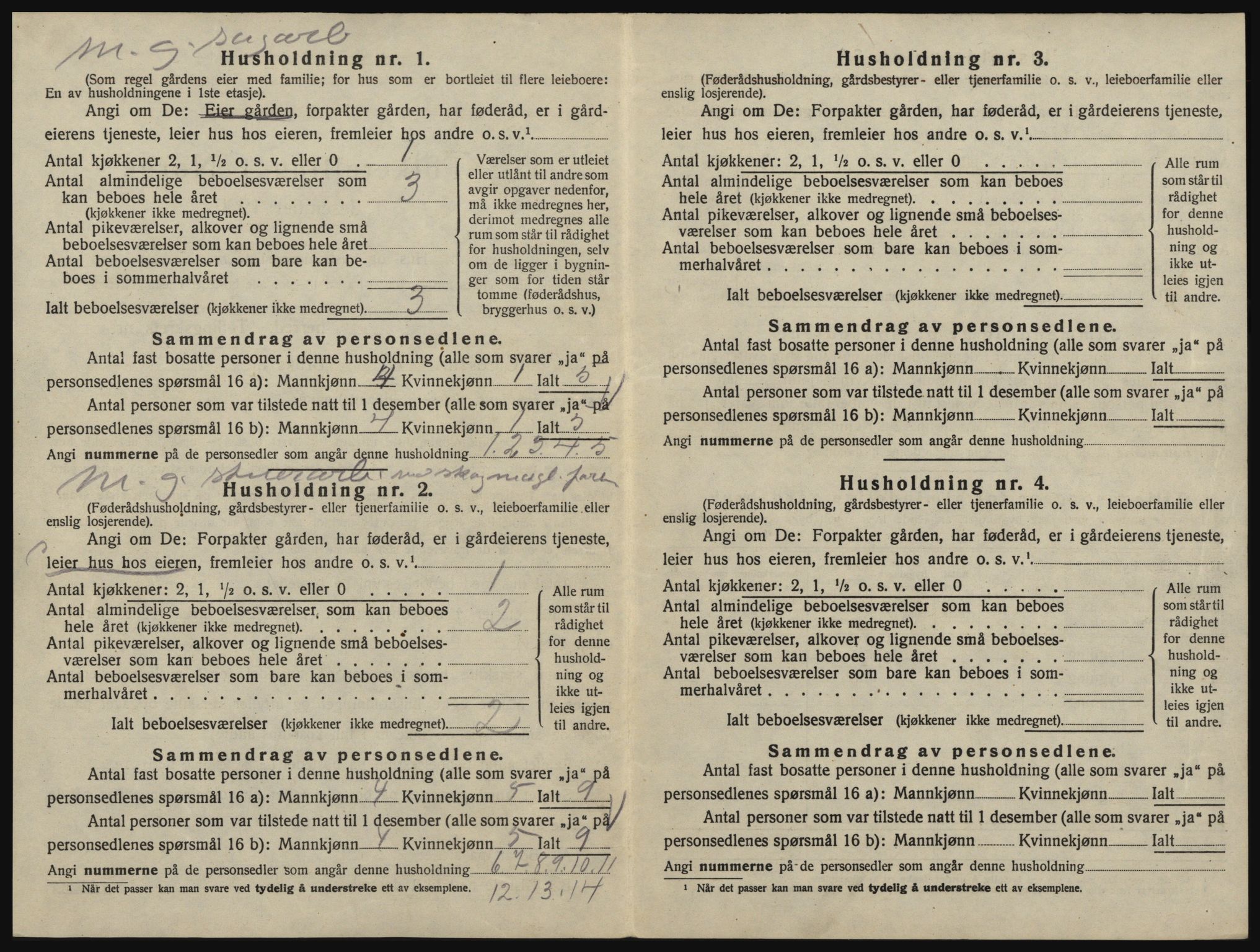 SAO, 1920 census for Glemmen, 1920, p. 162