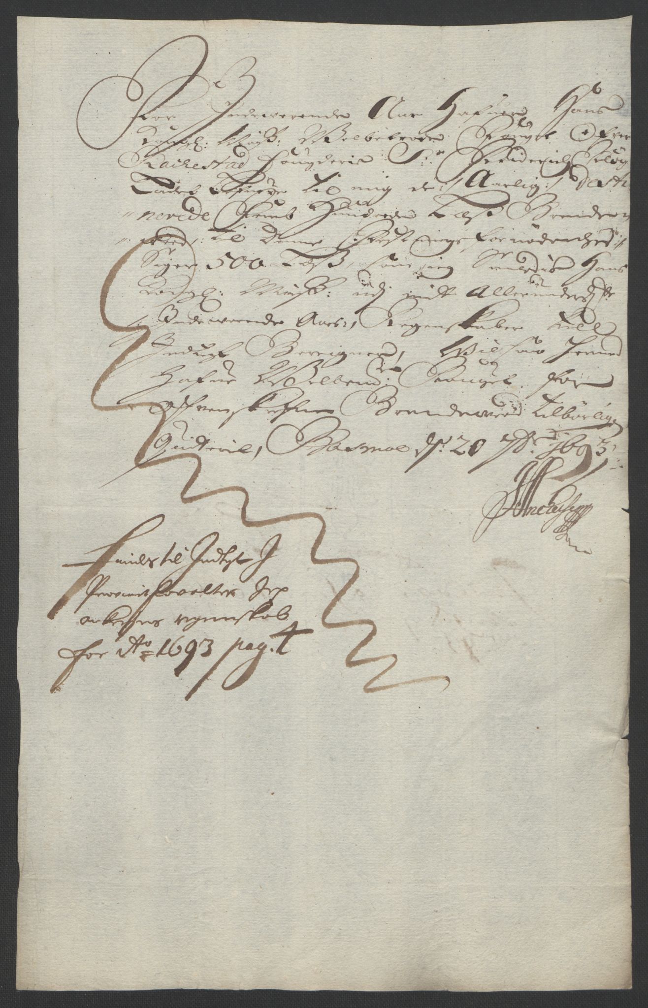 Rentekammeret inntil 1814, Reviderte regnskaper, Fogderegnskap, RA/EA-4092/R05/L0278: Fogderegnskap Rakkestad, 1691-1693, p. 526