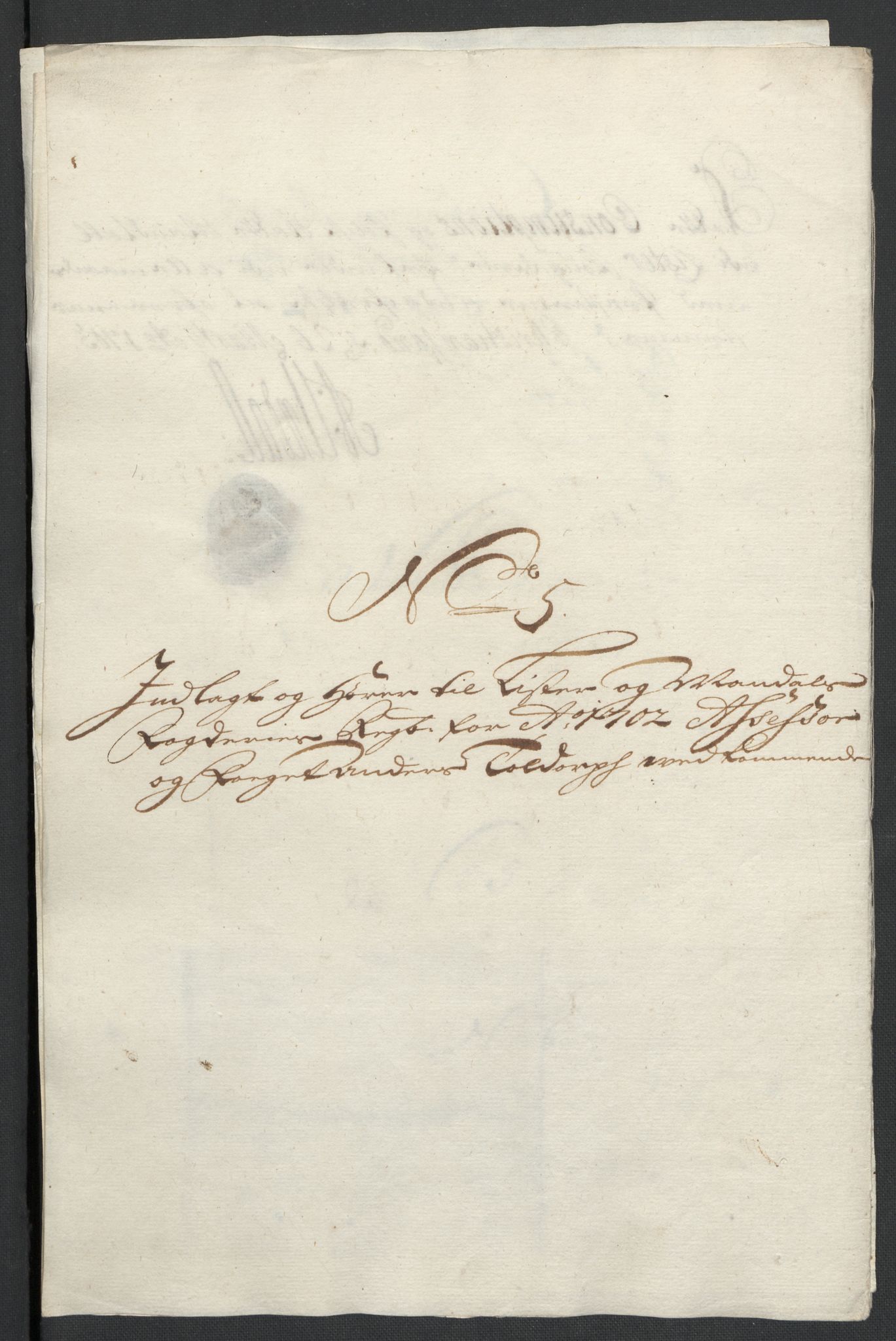 Rentekammeret inntil 1814, Reviderte regnskaper, Fogderegnskap, RA/EA-4092/R43/L2549: Fogderegnskap Lista og Mandal, 1701-1702, p. 259