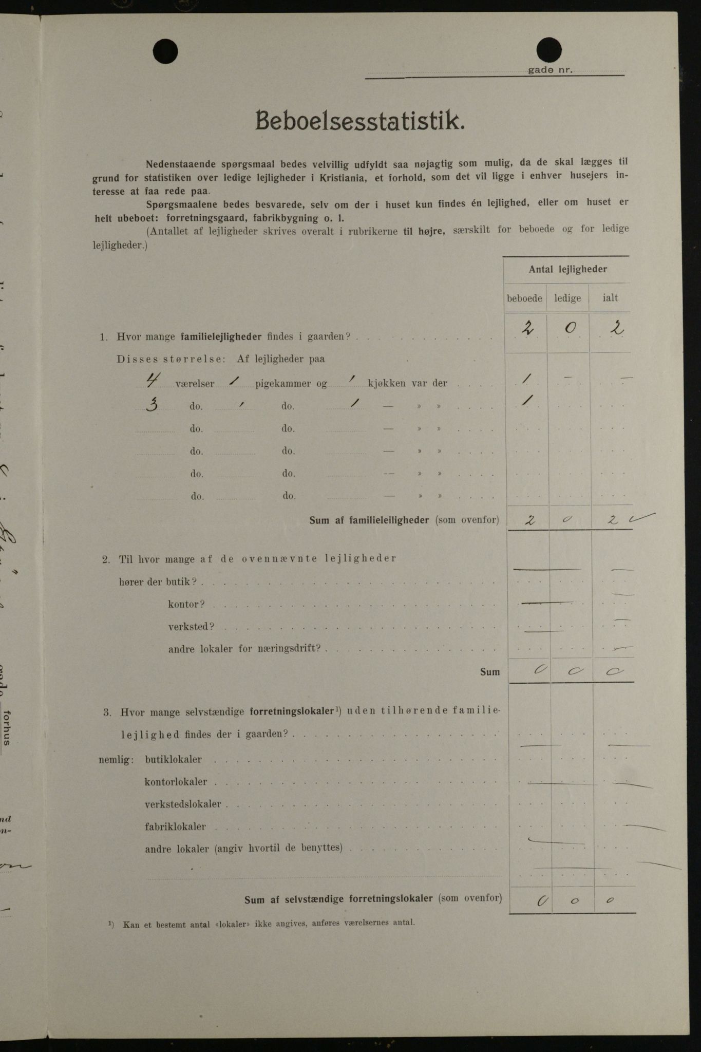 OBA, Municipal Census 1908 for Kristiania, 1908, p. 29198