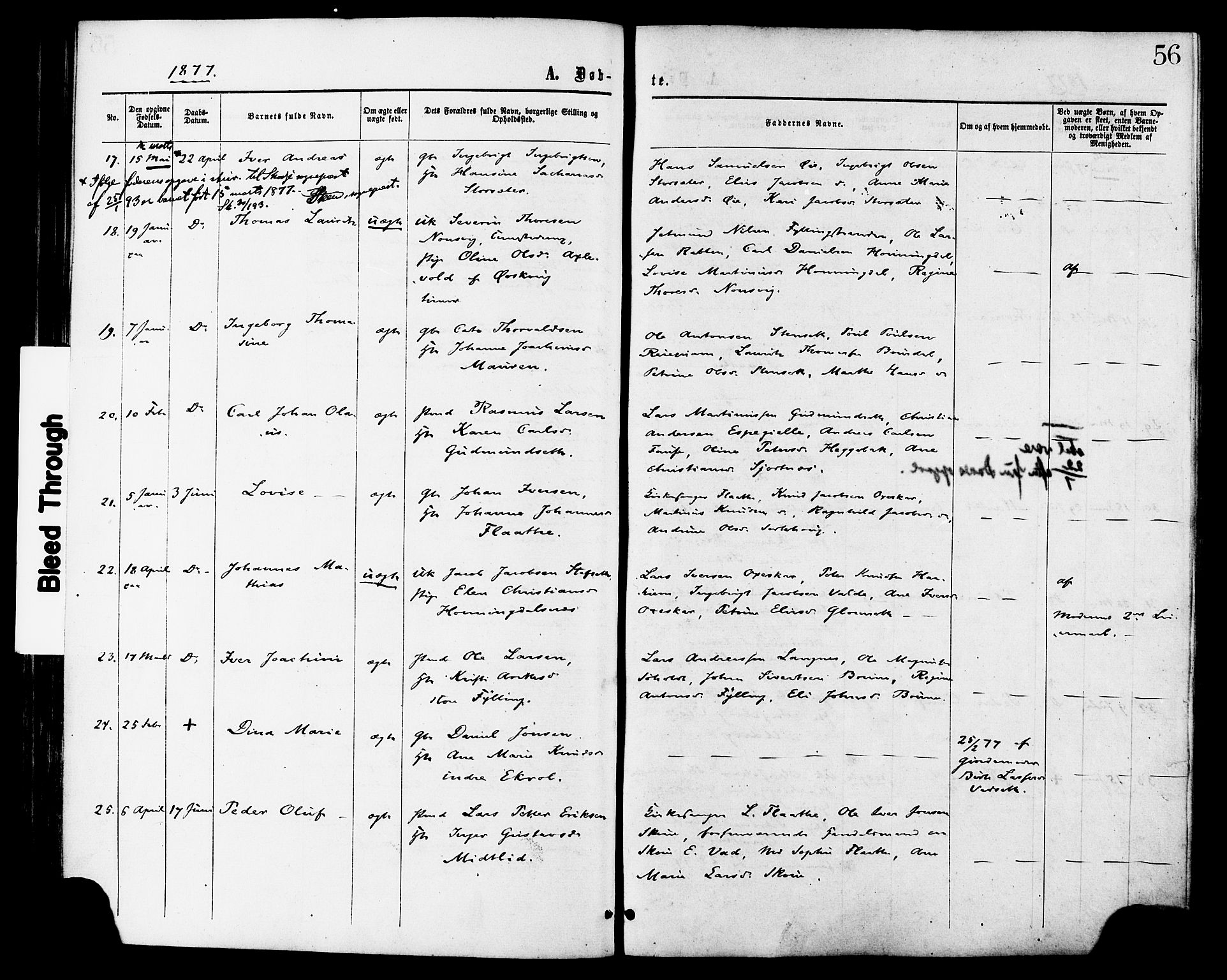Ministerialprotokoller, klokkerbøker og fødselsregistre - Møre og Romsdal, SAT/A-1454/524/L0355: Parish register (official) no. 524A07, 1864-1879, p. 56