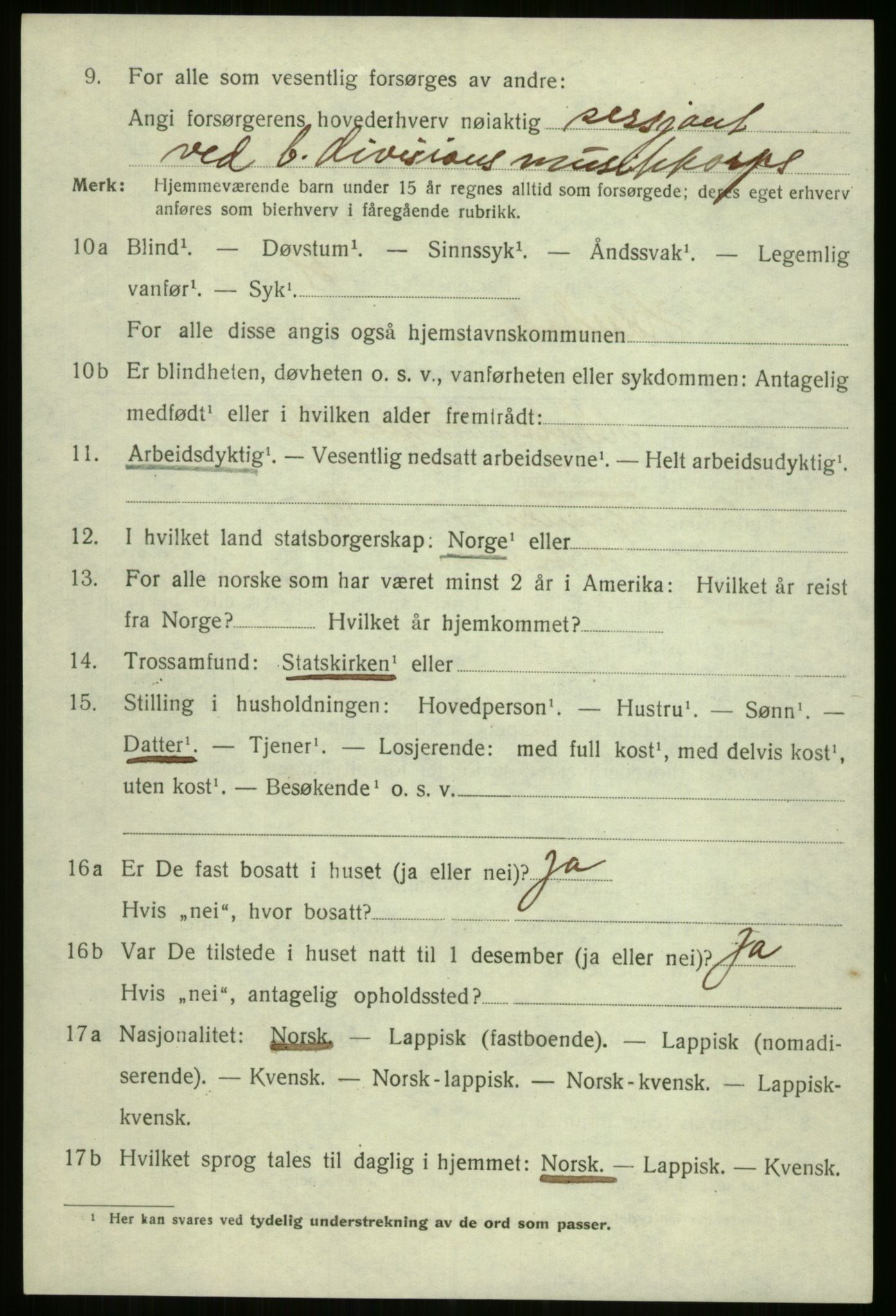 SATØ, 1920 census for Harstad, 1920, p. 4515