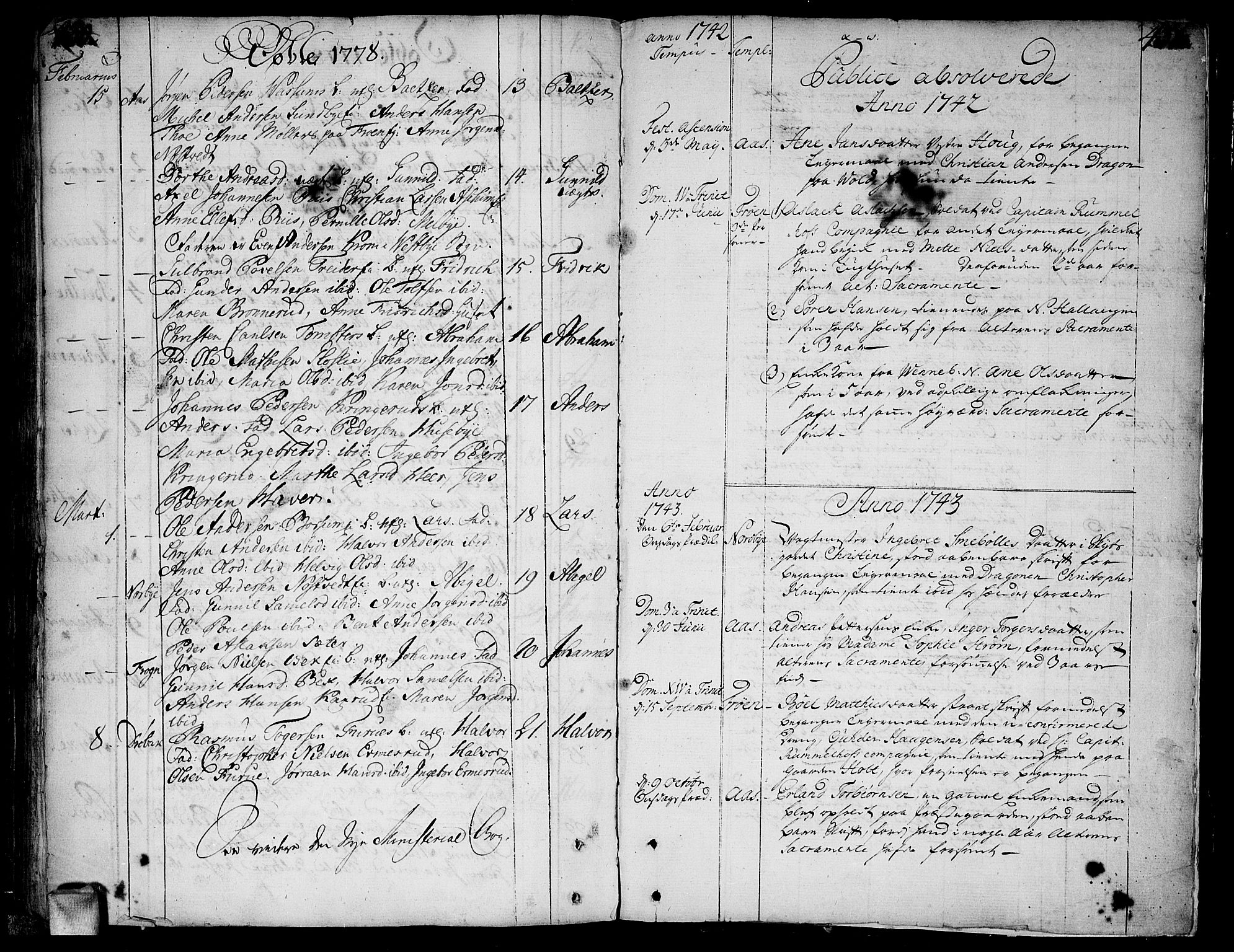 Ås prestekontor Kirkebøker, SAO/A-10894/F/Fa/L0001: Parish register (official) no. I 1, 1742-1778, p. 430-431