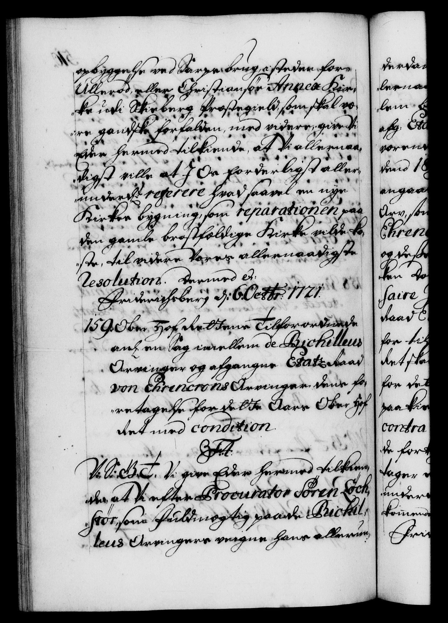 Danske Kanselli 1572-1799, AV/RA-EA-3023/F/Fc/Fca/Fcab/L0021: Norske tegnelser, 1719-1721, p. 510b