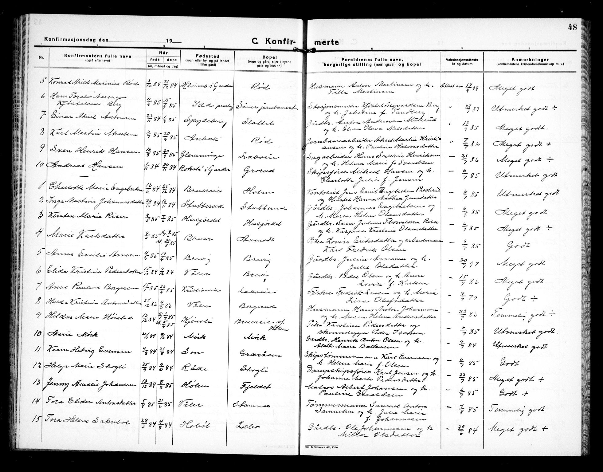Vestby prestekontor Kirkebøker, SAO/A-10893/G/Gb/L0001: Parish register (copy) no. II 1, 1878-1905, p. 48