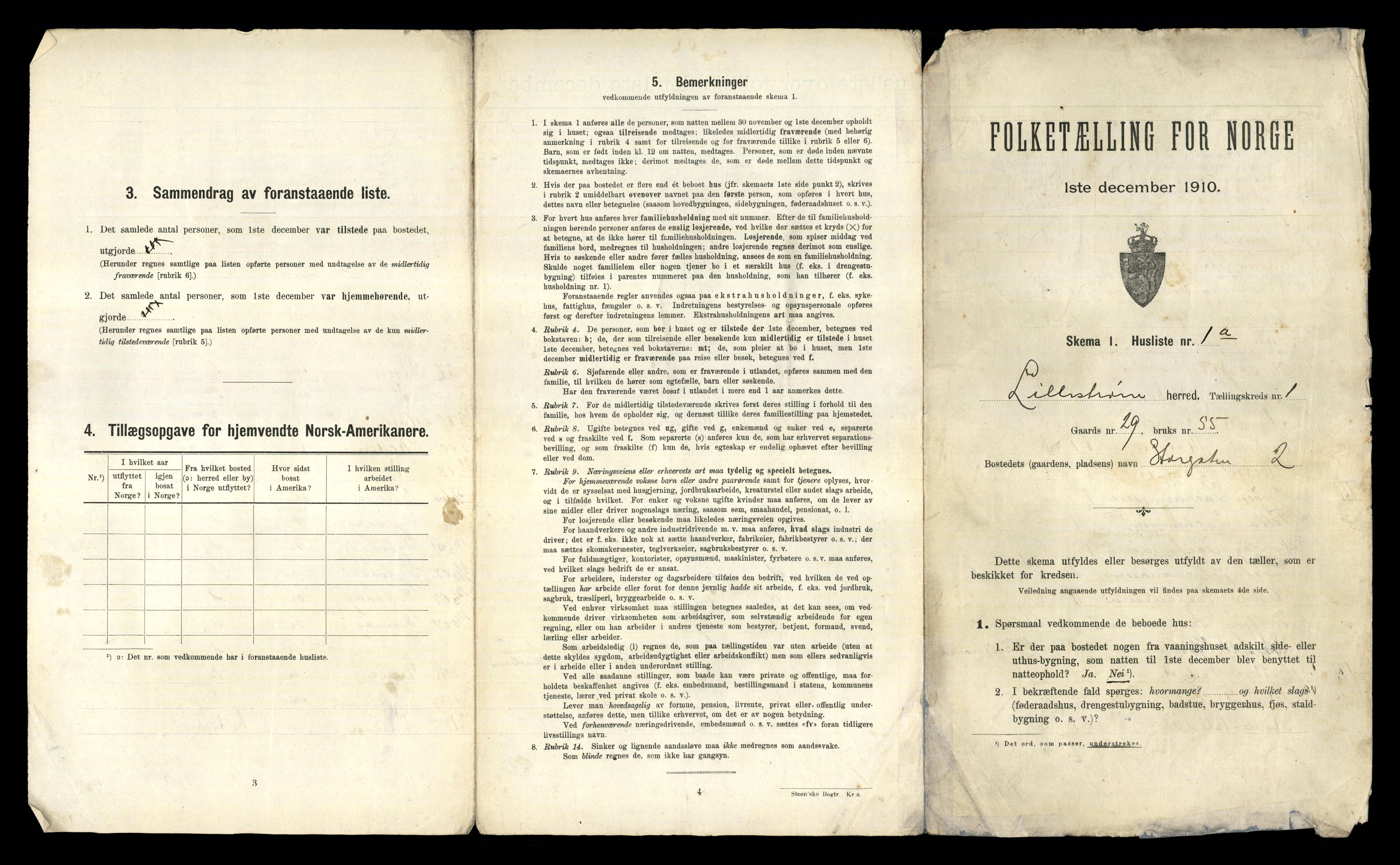 RA, 1910 census for Lillestrøm, 1910, p. 29