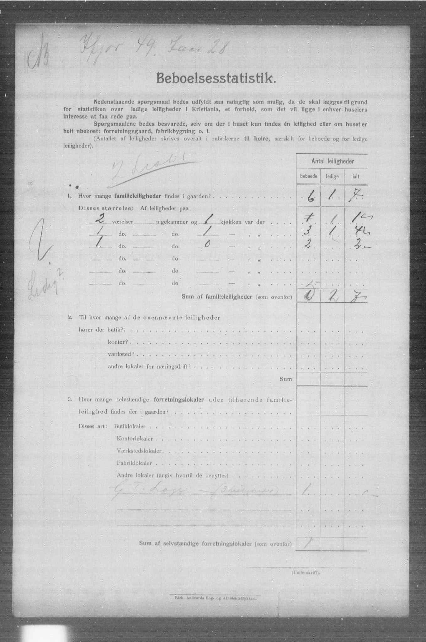 OBA, Municipal Census 1904 for Kristiania, 1904, p. 24155