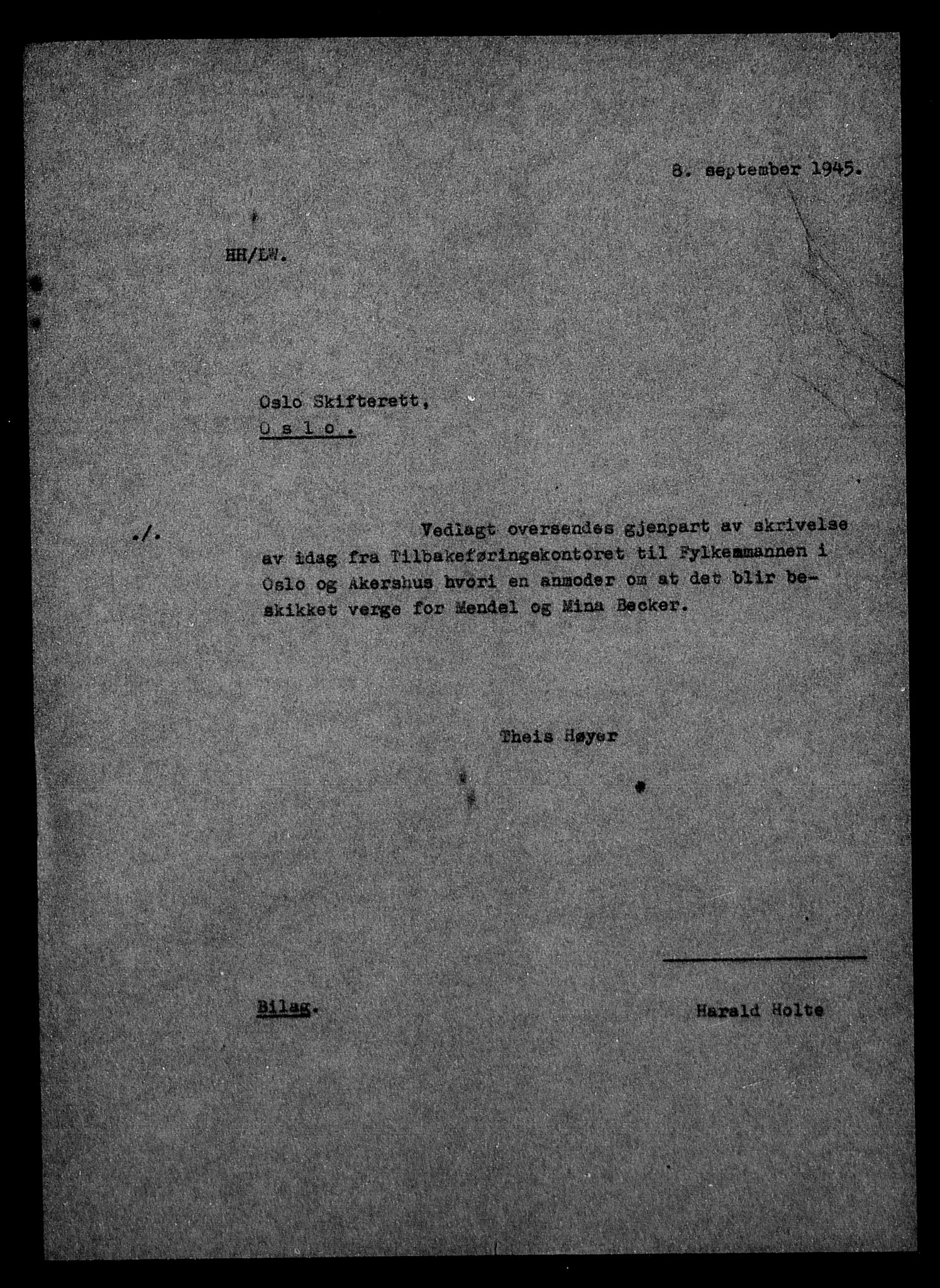 Justisdepartementet, Tilbakeføringskontoret for inndratte formuer, AV/RA-S-1564/H/Hc/Hcc/L0919: --, 1945-1947, p. 381