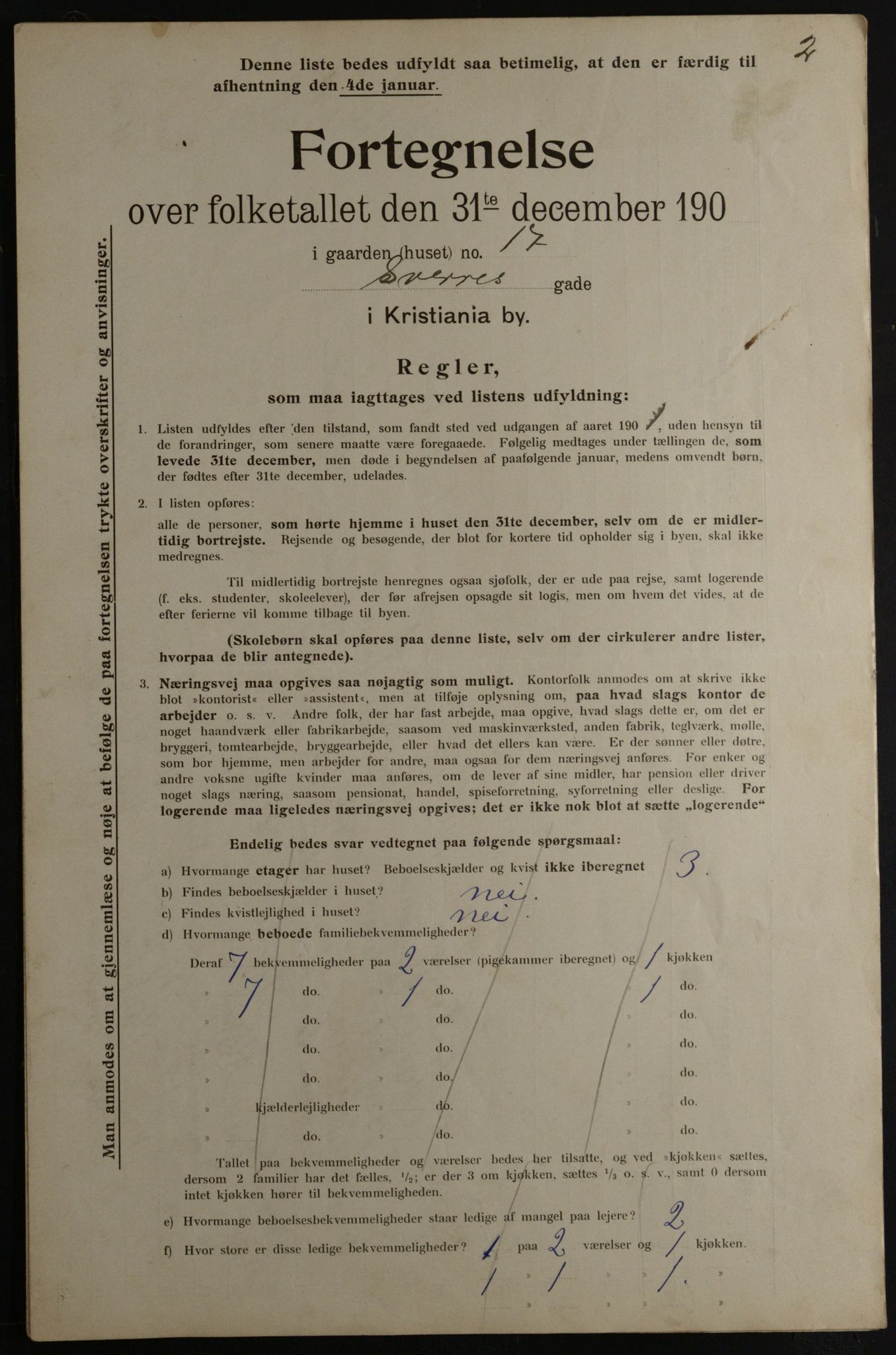 OBA, Municipal Census 1901 for Kristiania, 1901, p. 16294