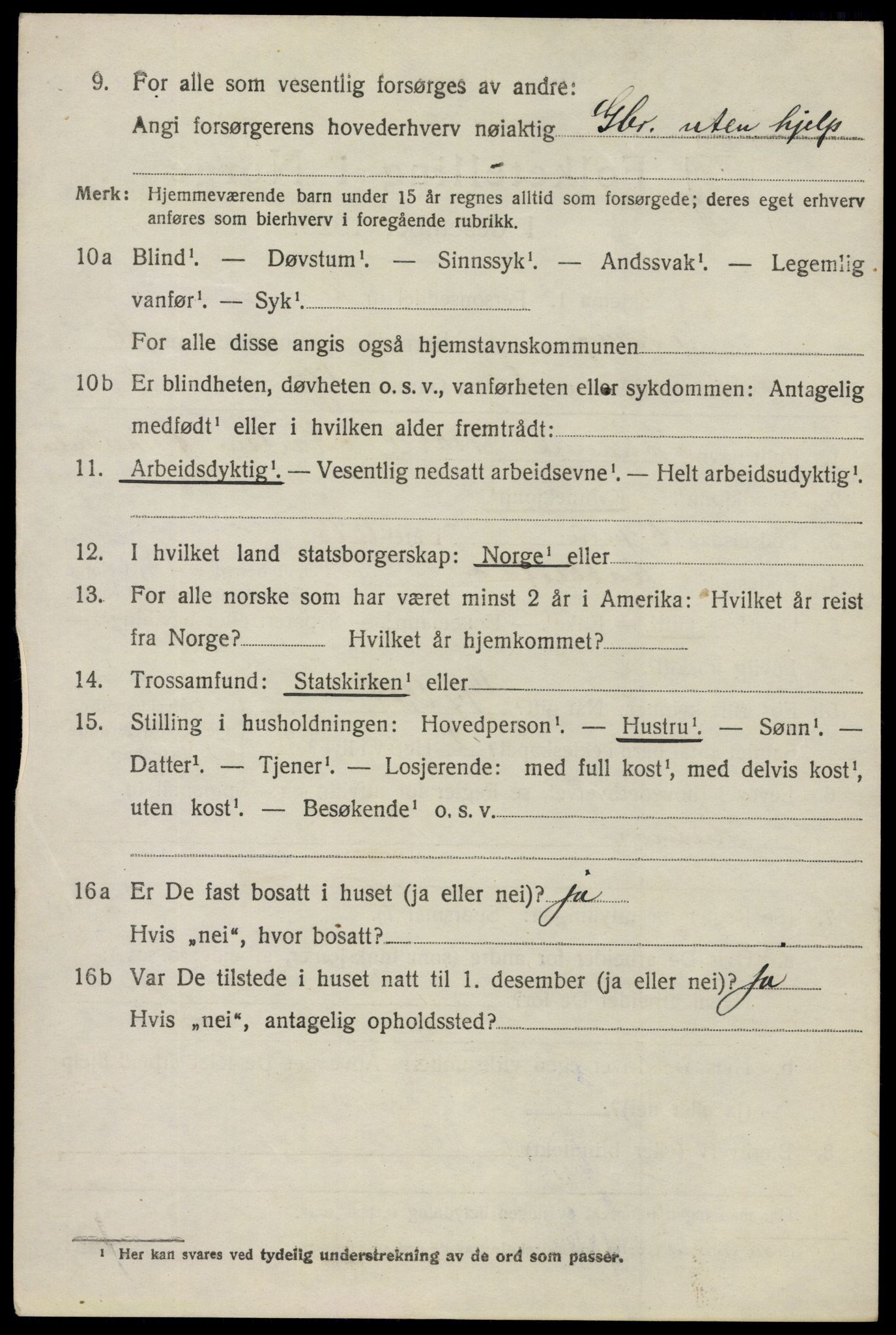 SAO, 1920 census for Eidsberg, 1920, p. 11940