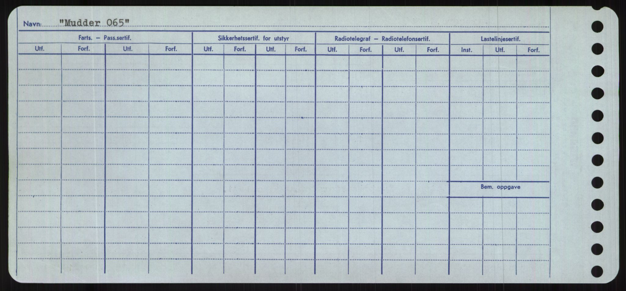 Sjøfartsdirektoratet med forløpere, Skipsmålingen, RA/S-1627/H/Hc/L0001: Lektere, A-Y, p. 318