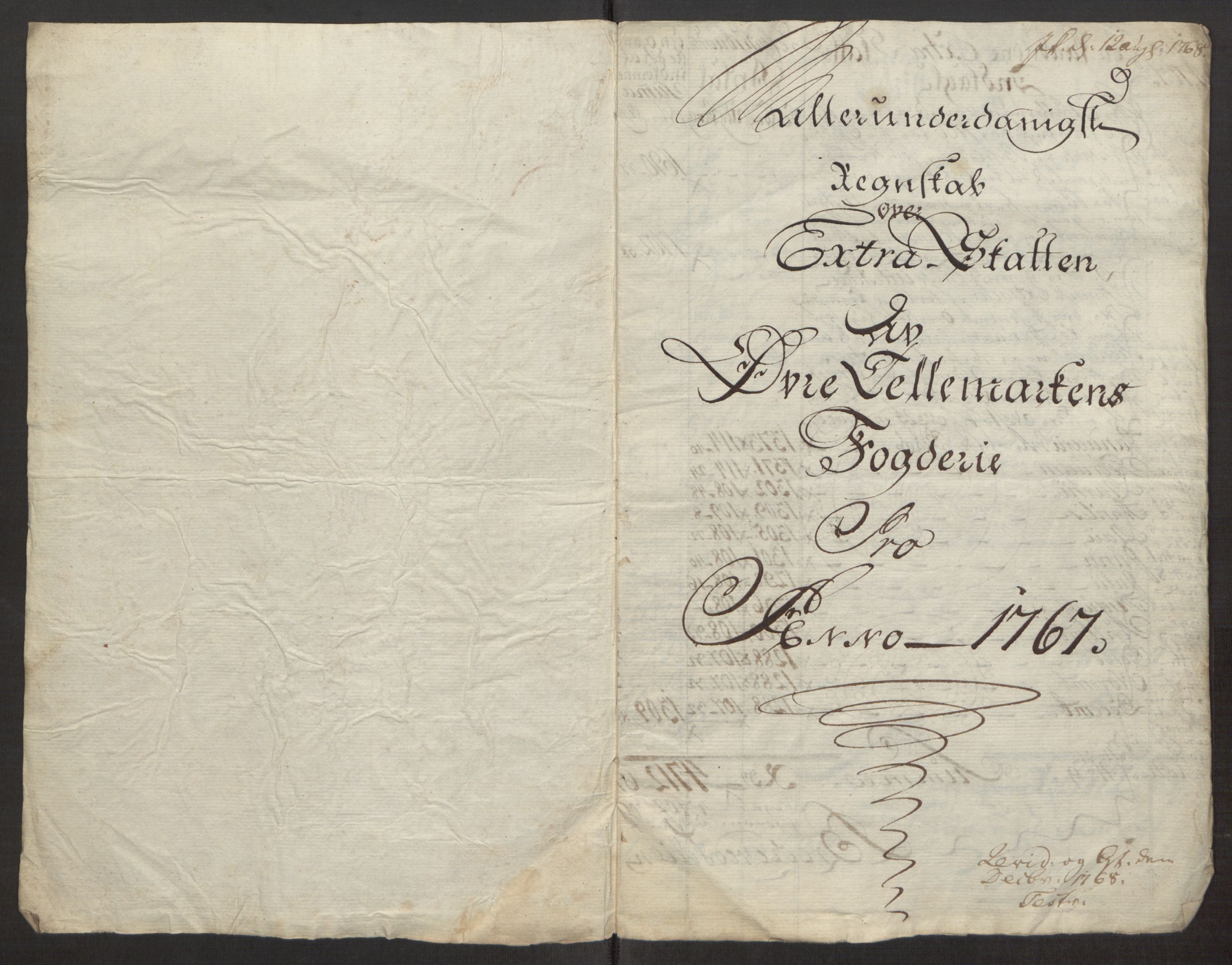 Rentekammeret inntil 1814, Reviderte regnskaper, Fogderegnskap, RA/EA-4092/R38/L2293: Ekstraskatten Øvre Telemark, 1762-1770, p. 87