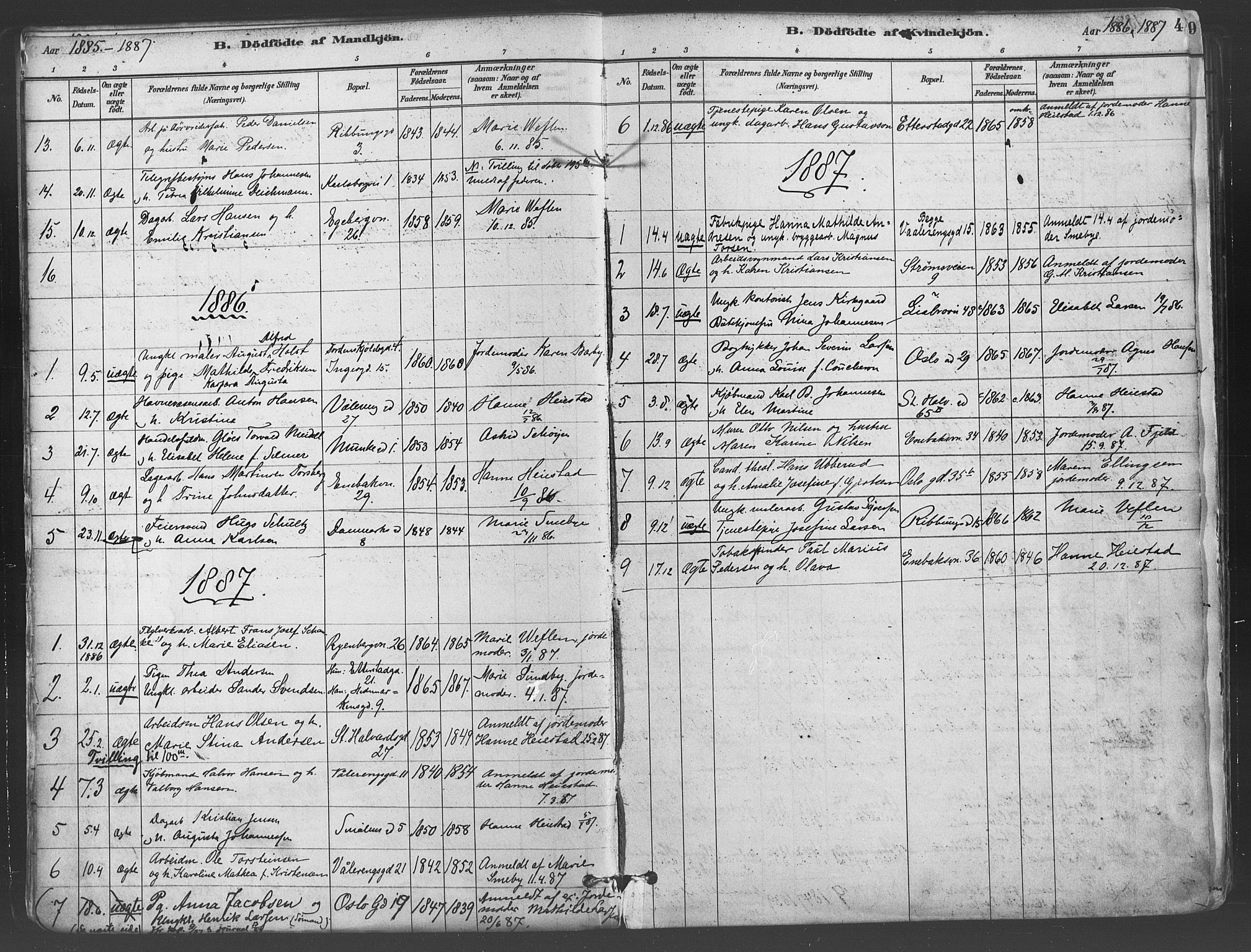 Gamlebyen prestekontor Kirkebøker, SAO/A-10884/F/Fa/L0006: Parish register (official) no. 6, 1881-1890, p. 4