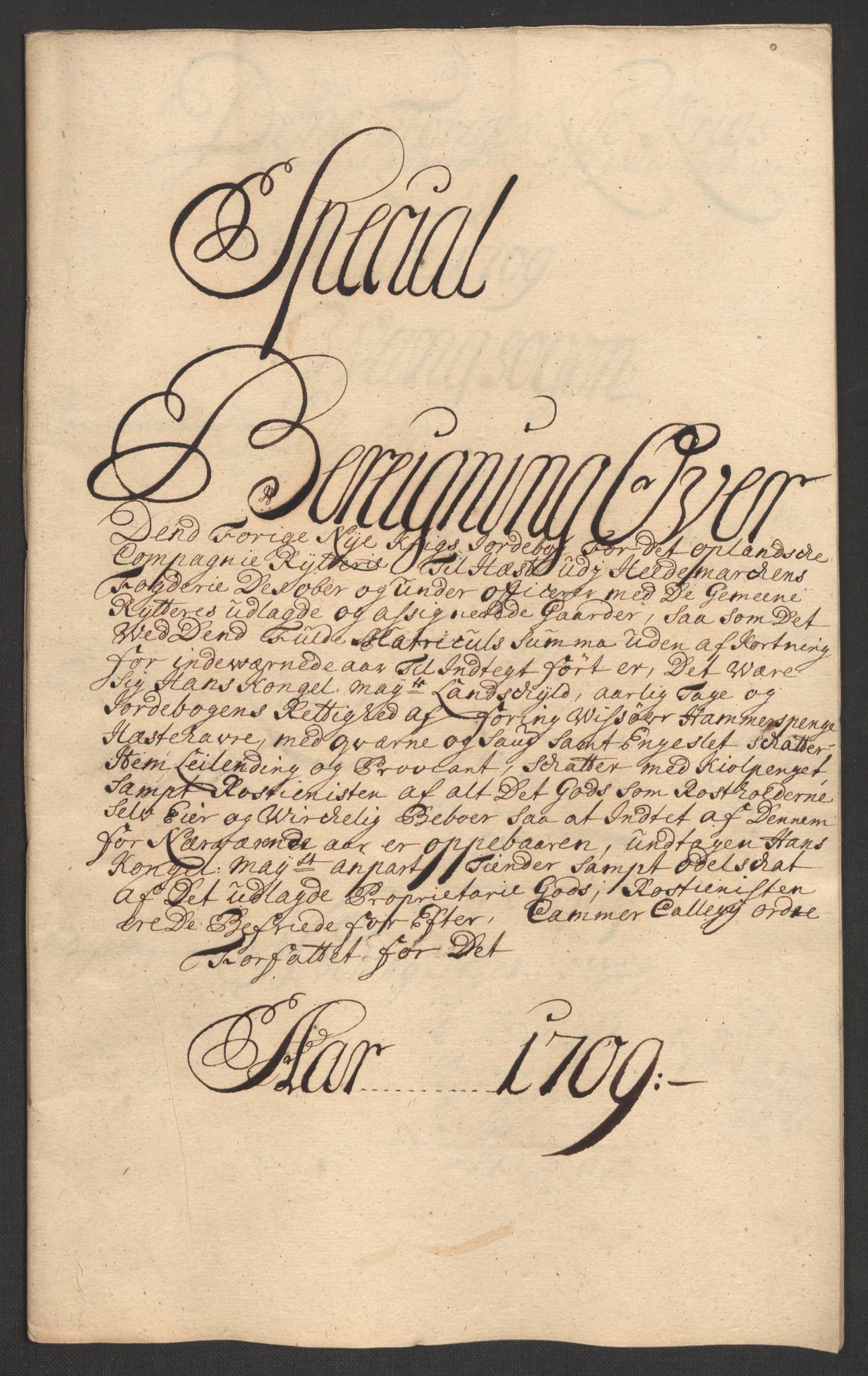 Rentekammeret inntil 1814, Reviderte regnskaper, Fogderegnskap, AV/RA-EA-4092/R16/L1045: Fogderegnskap Hedmark, 1709, p. 210