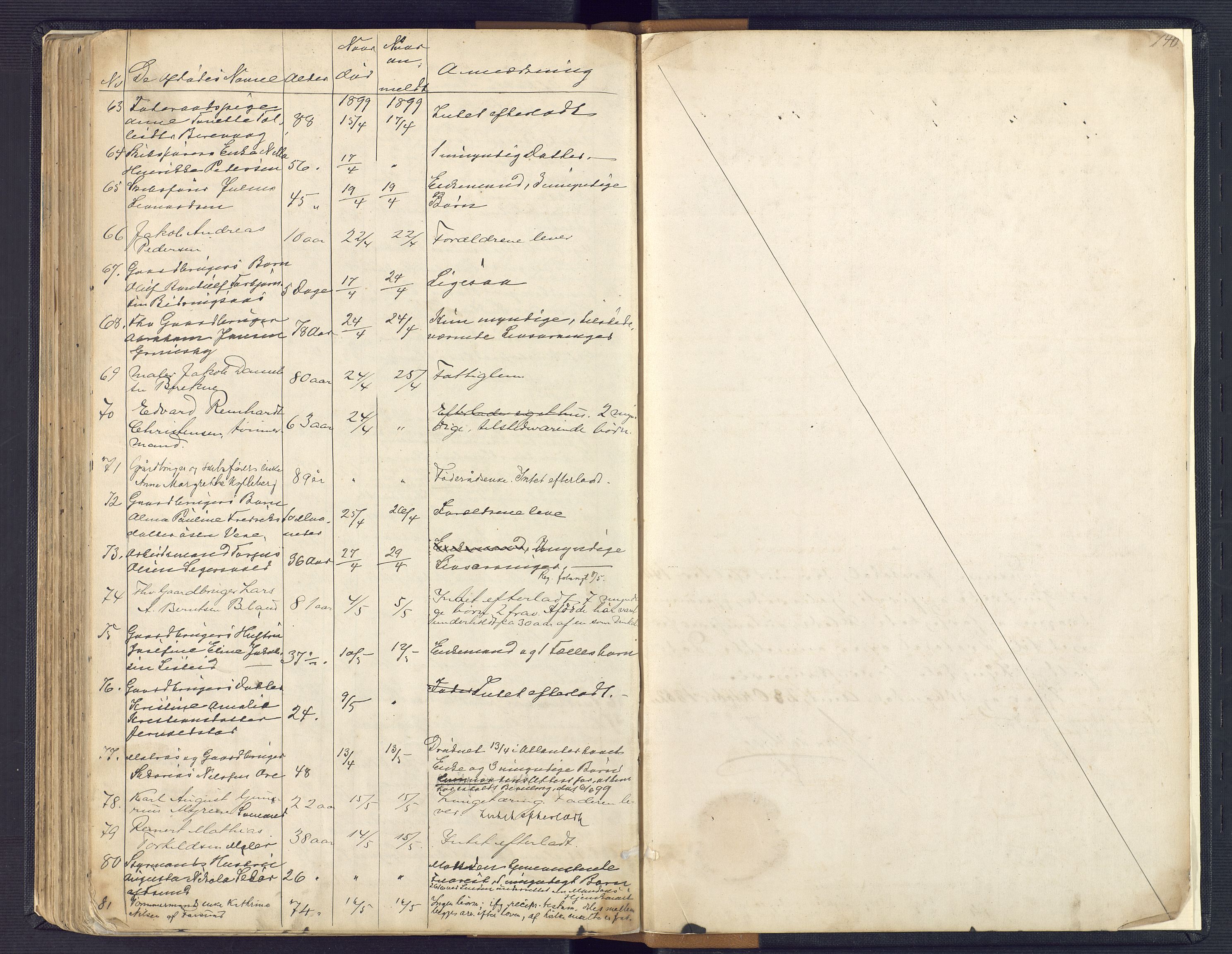 Lyngdal sorenskriveri, AV/SAK-1221-0004/H/Ha/L0835/0005: Dødsfallsprotokoller / Dødsfallsprotokoll, 1862-1899, p. 139b-140a