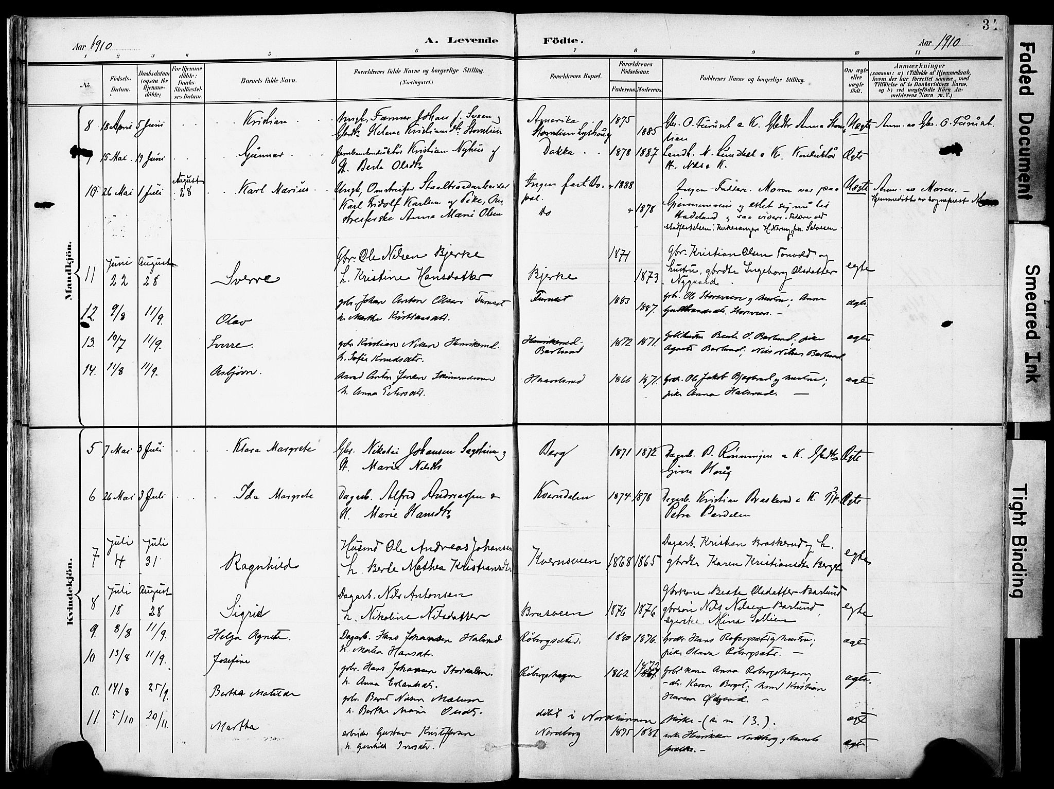 Nordre Land prestekontor, SAH/PREST-124/H/Ha/Haa/L0006: Parish register (official) no. 6, 1897-1914, p. 34