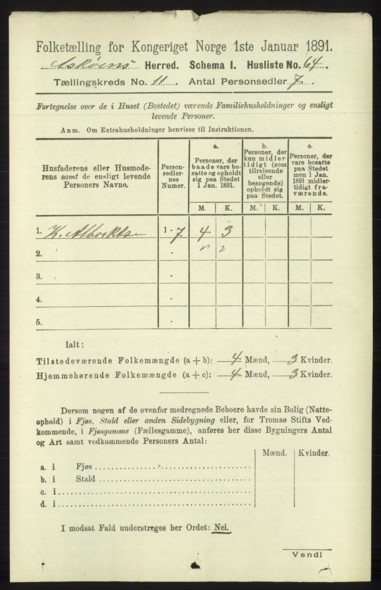 RA, 1891 census for 1247 Askøy, 1891, p. 7267