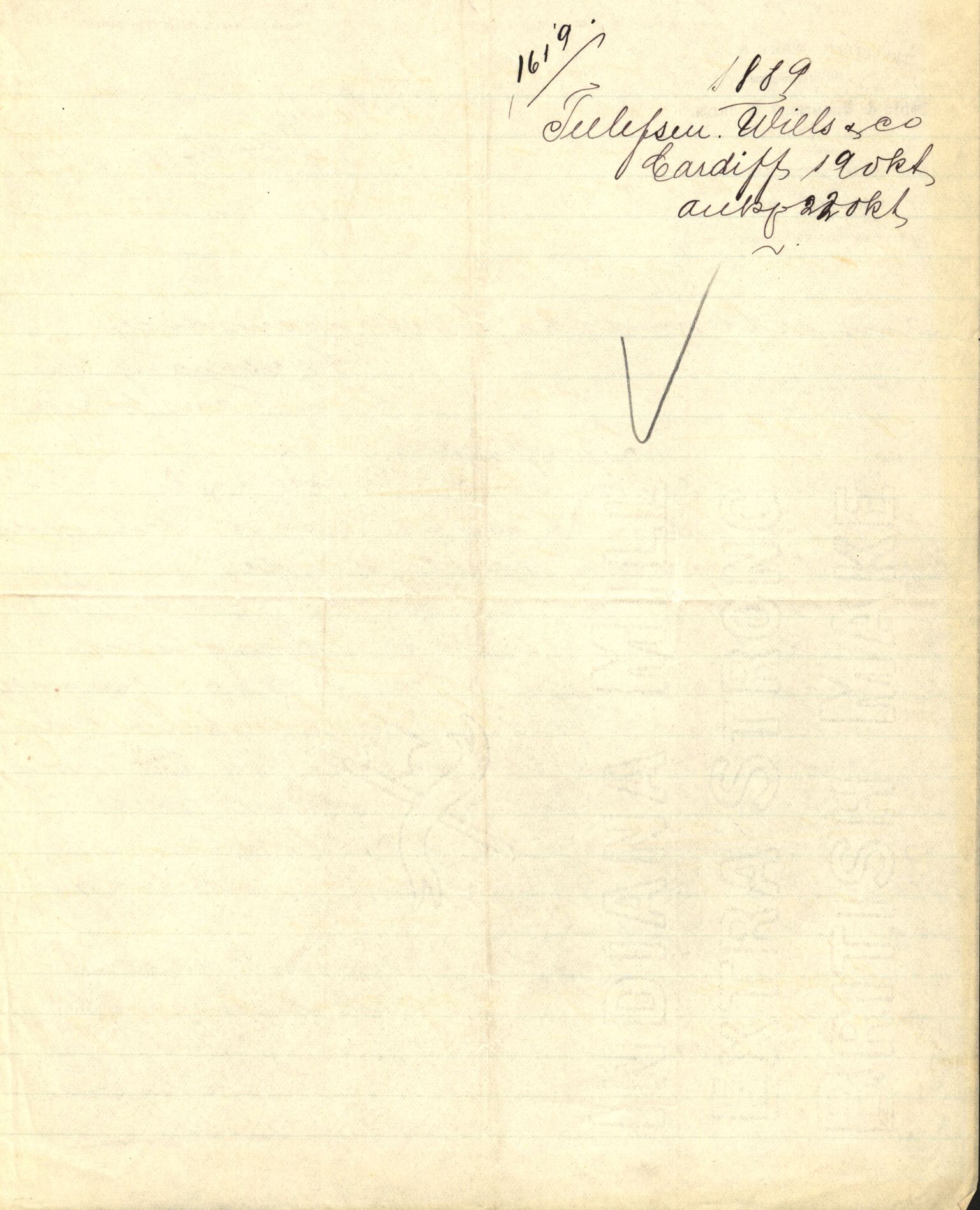 Pa 63 - Østlandske skibsassuranceforening, VEMU/A-1079/G/Ga/L0023/0011: Havaridokumenter / Joanchas, Lympha, Glengarin, Korsvei, Heldine, Sirius, 1889, p. 38