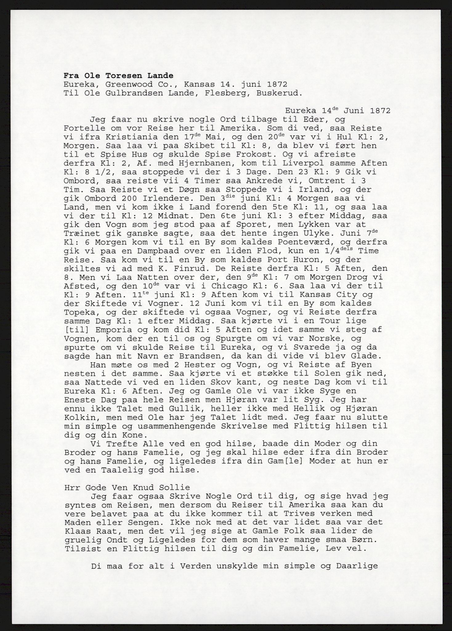 Samlinger til kildeutgivelse, Amerikabrevene, AV/RA-EA-4057/F/L0017: Innlån fra Buskerud: Bratås, 1838-1914, p. 476