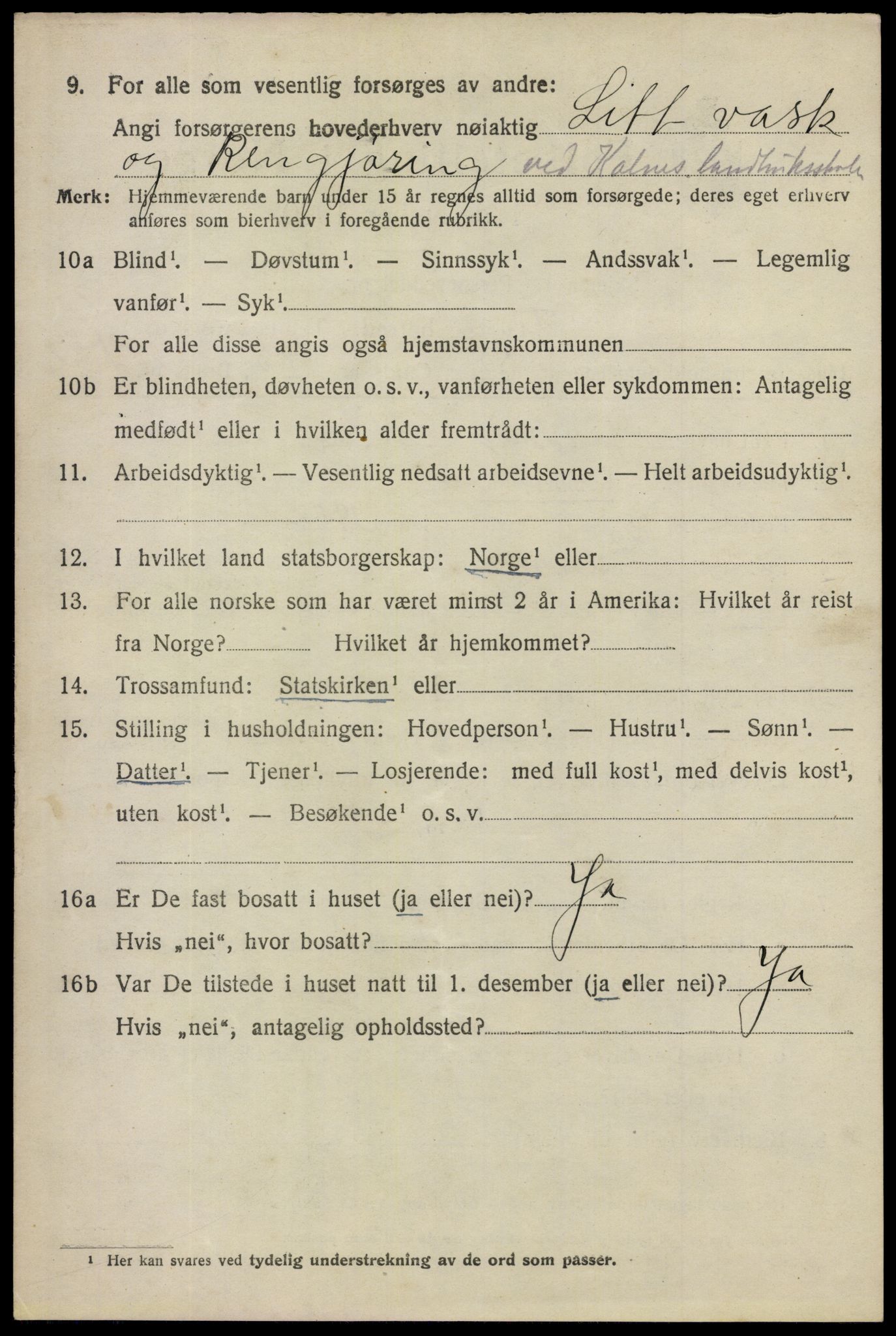 SAO, 1920 census for Tune, 1920, p. 5041