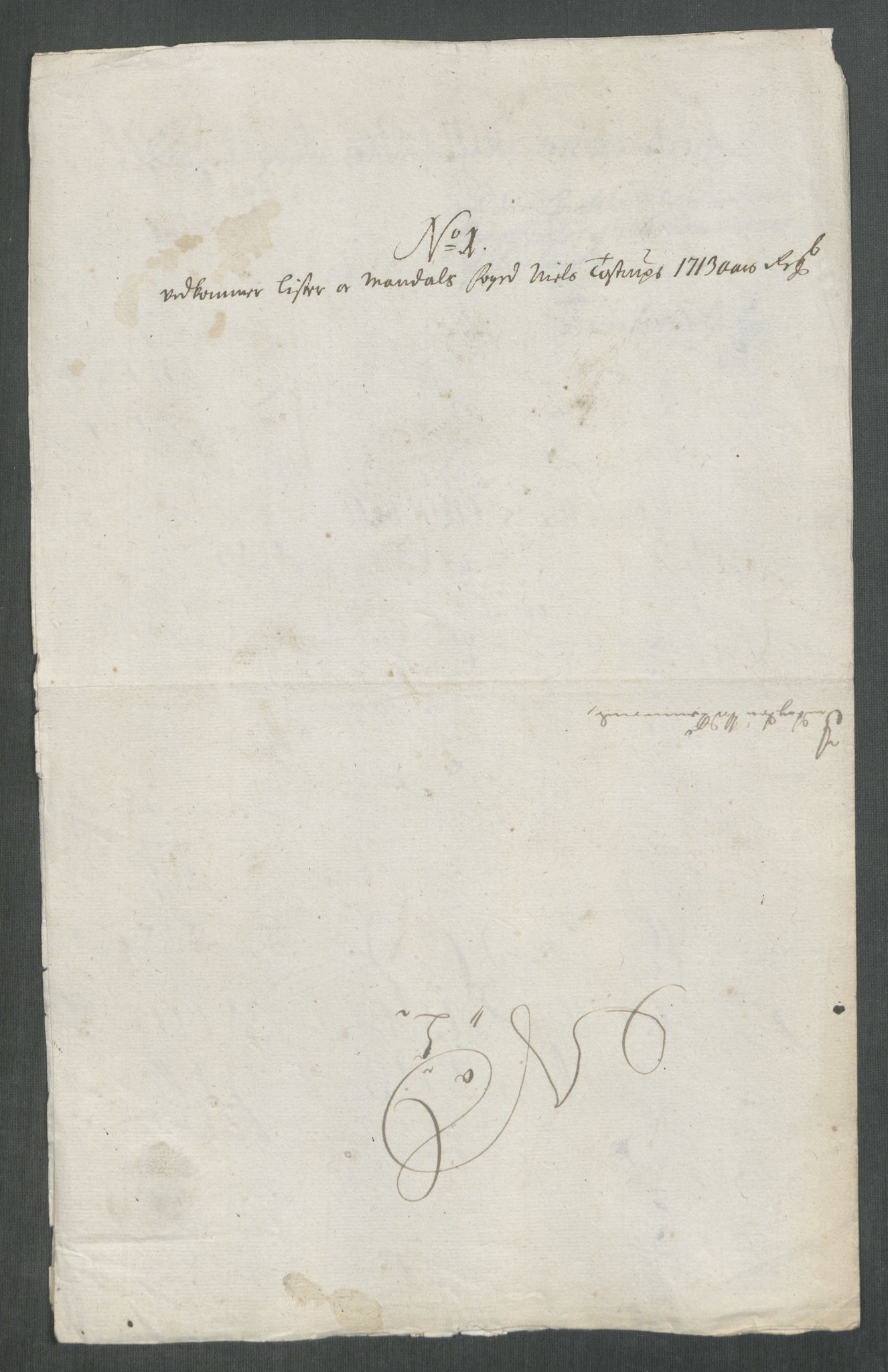 Rentekammeret inntil 1814, Reviderte regnskaper, Fogderegnskap, RA/EA-4092/R43/L2556: Fogderegnskap Lista og Mandal, 1713, p. 26