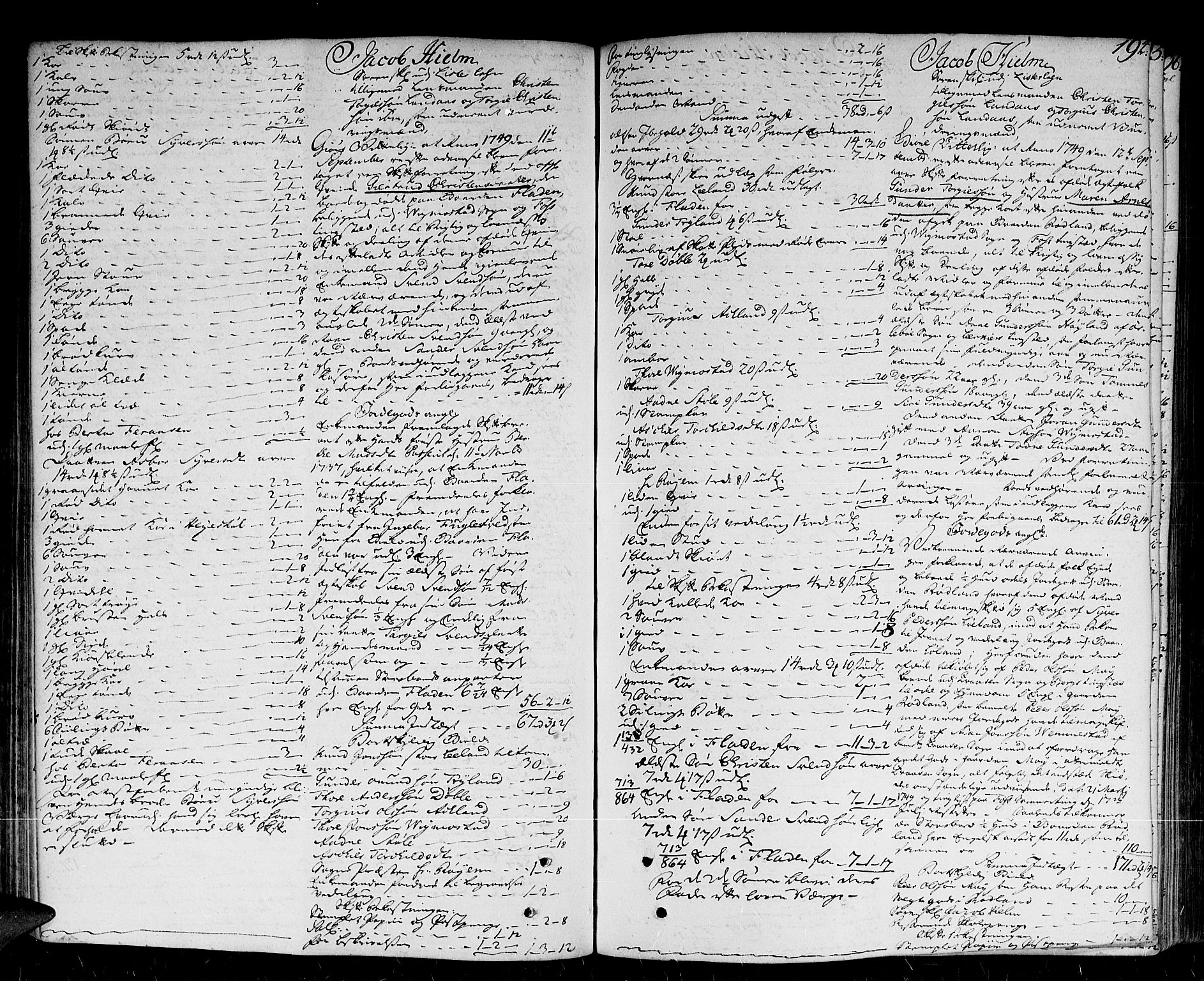 Lister sorenskriveri, AV/SAK-1221-0003/H/Hc/L0031: Skifteprotokoll nr 30a med register, 1748-1752, p. 193b-194a