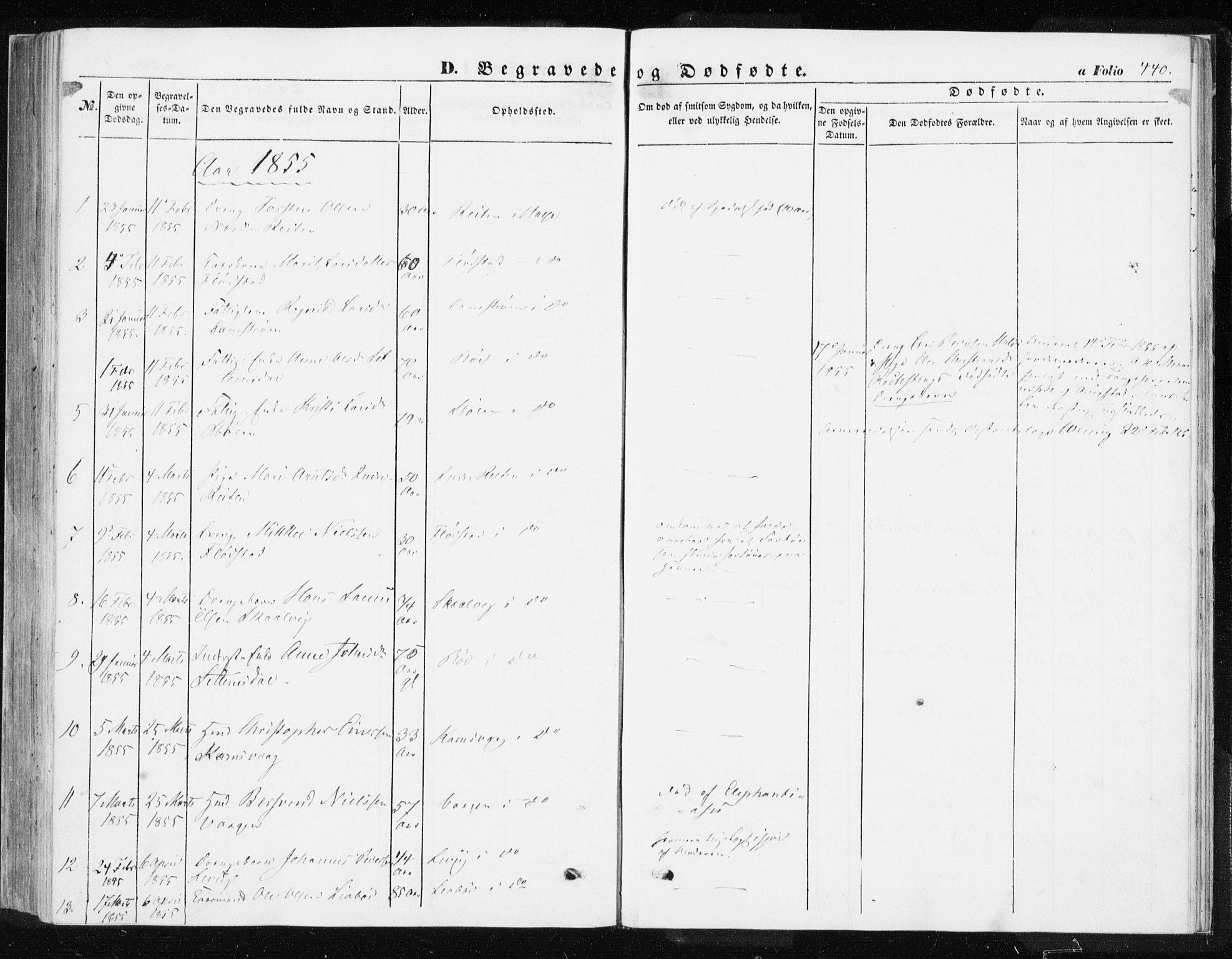 Ministerialprotokoller, klokkerbøker og fødselsregistre - Møre og Romsdal, SAT/A-1454/576/L0883: Parish register (official) no. 576A01, 1849-1865, p. 440