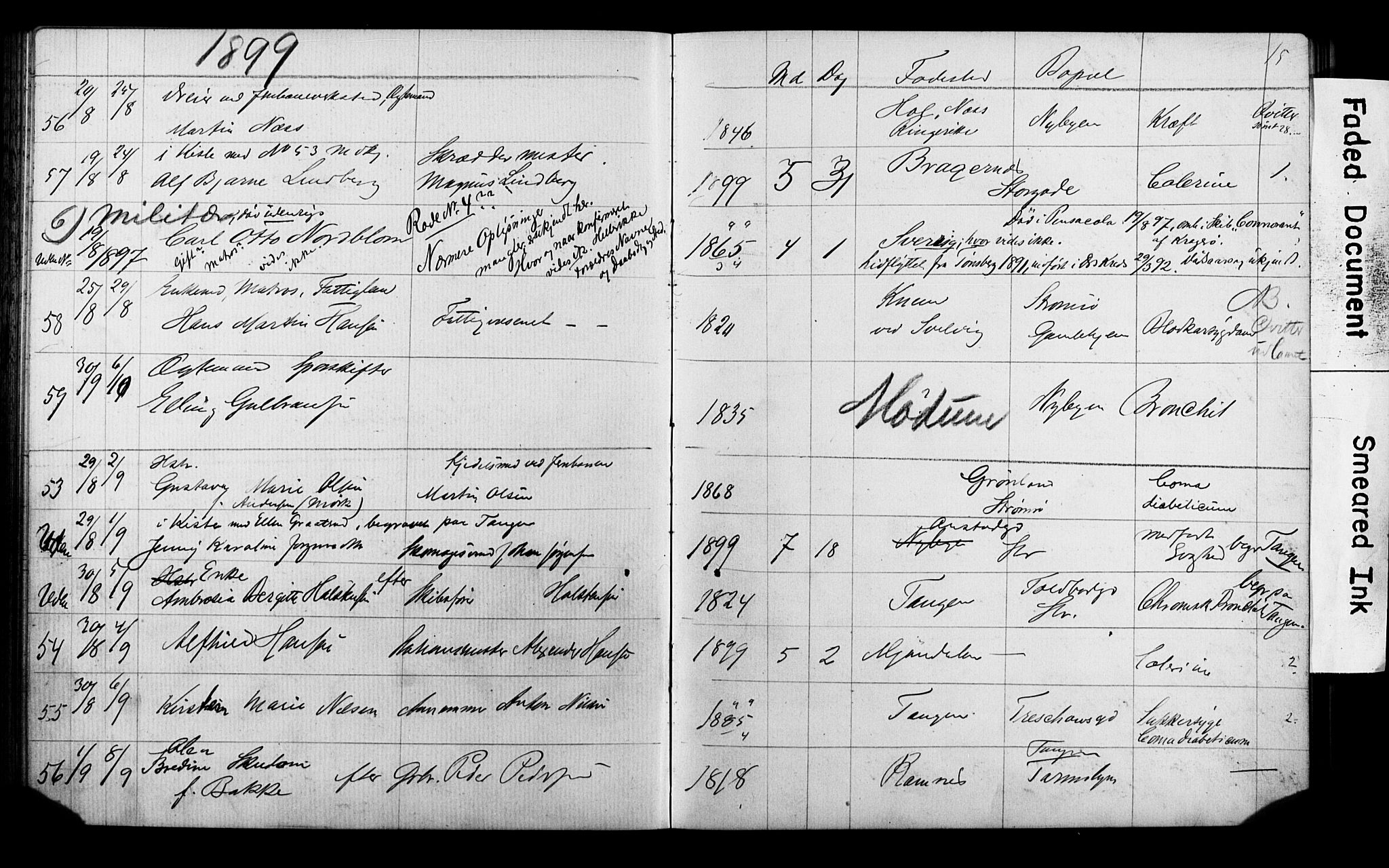 Strømsø kirkebøker, AV/SAKO-A-246/Y/Ya/L0005: Parish register draft no. I 5, 1897-1903, p. 15