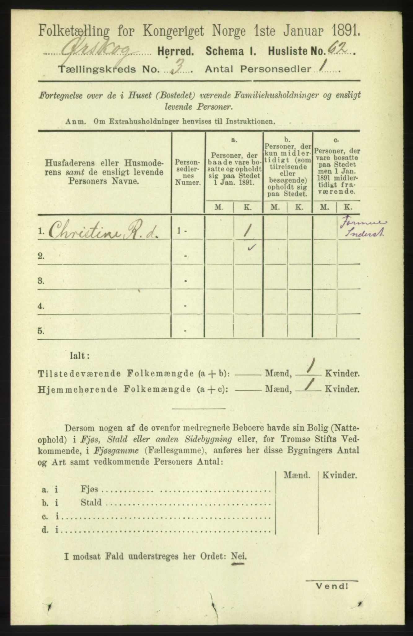 RA, 1891 census for 1527 Ørskog, 1891, p. 1296