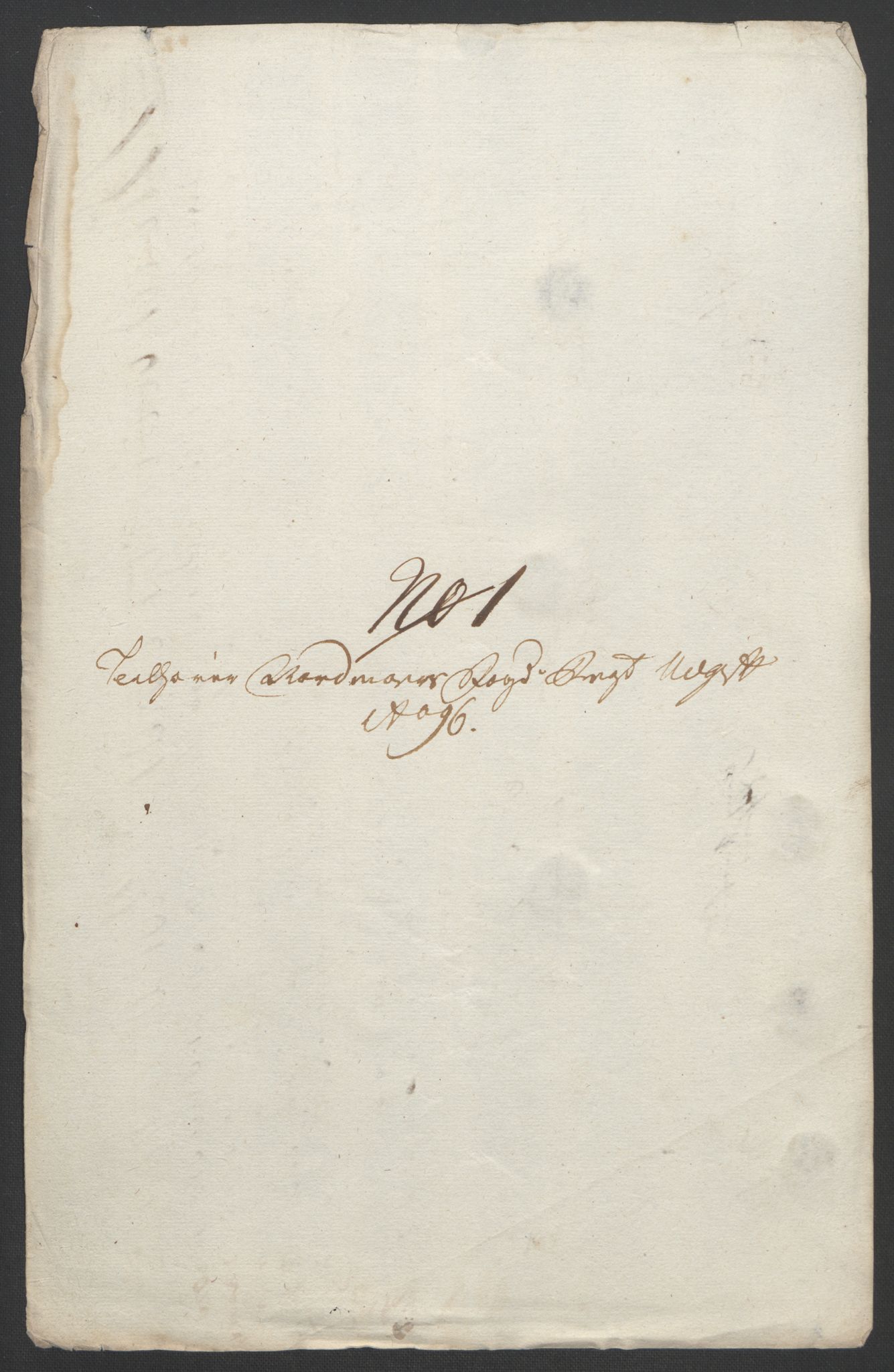 Rentekammeret inntil 1814, Reviderte regnskaper, Fogderegnskap, AV/RA-EA-4092/R56/L3736: Fogderegnskap Nordmøre, 1694-1696, p. 453