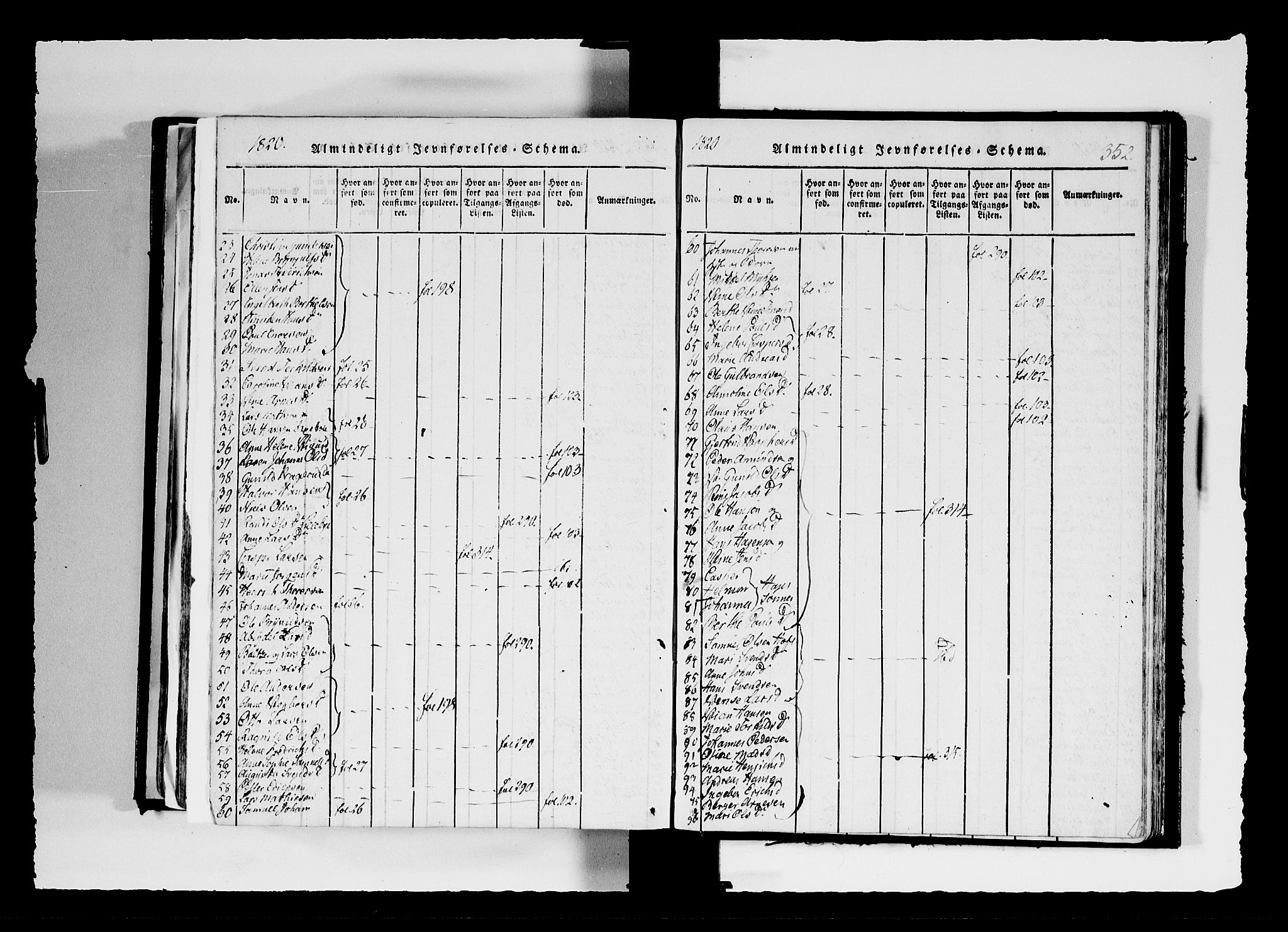 Hobøl prestekontor Kirkebøker, AV/SAO-A-2002/F/Fa/L0002: Parish register (official) no. I 2, 1814-1841, p. 352